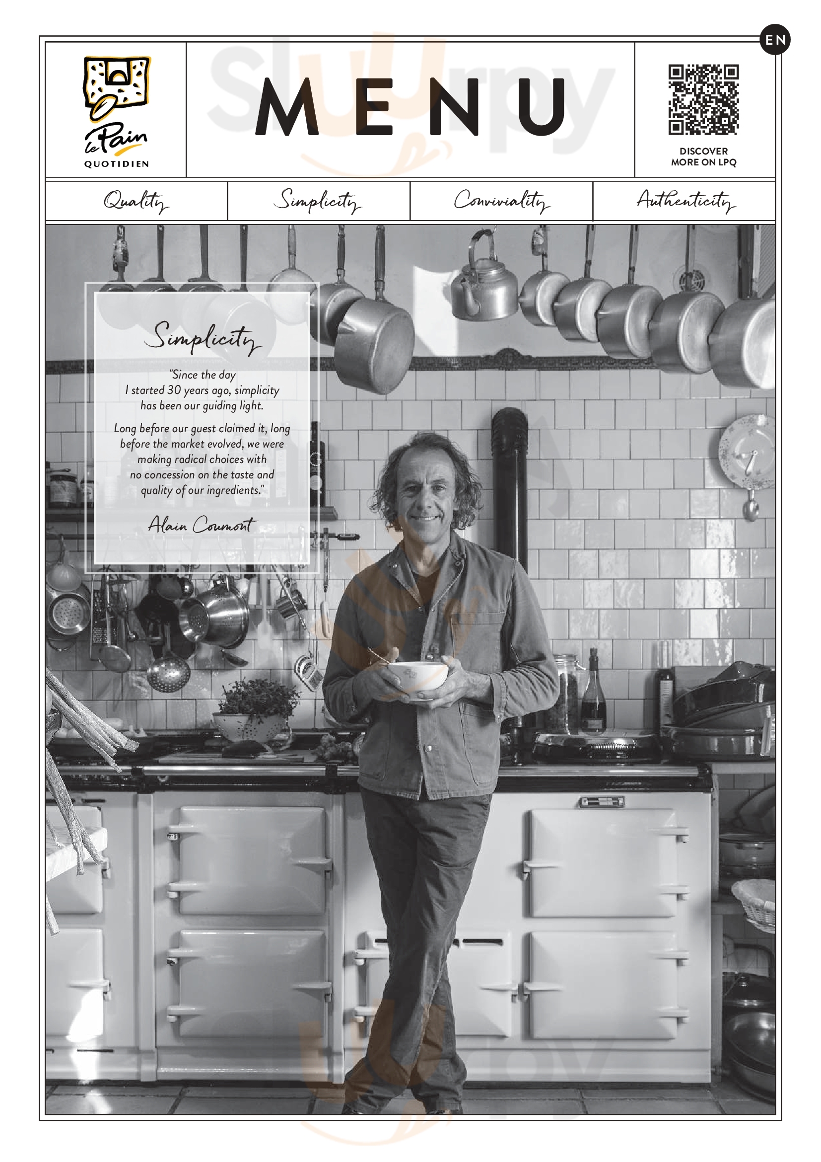 Main Menu - ‪le Pain Quotidien‬