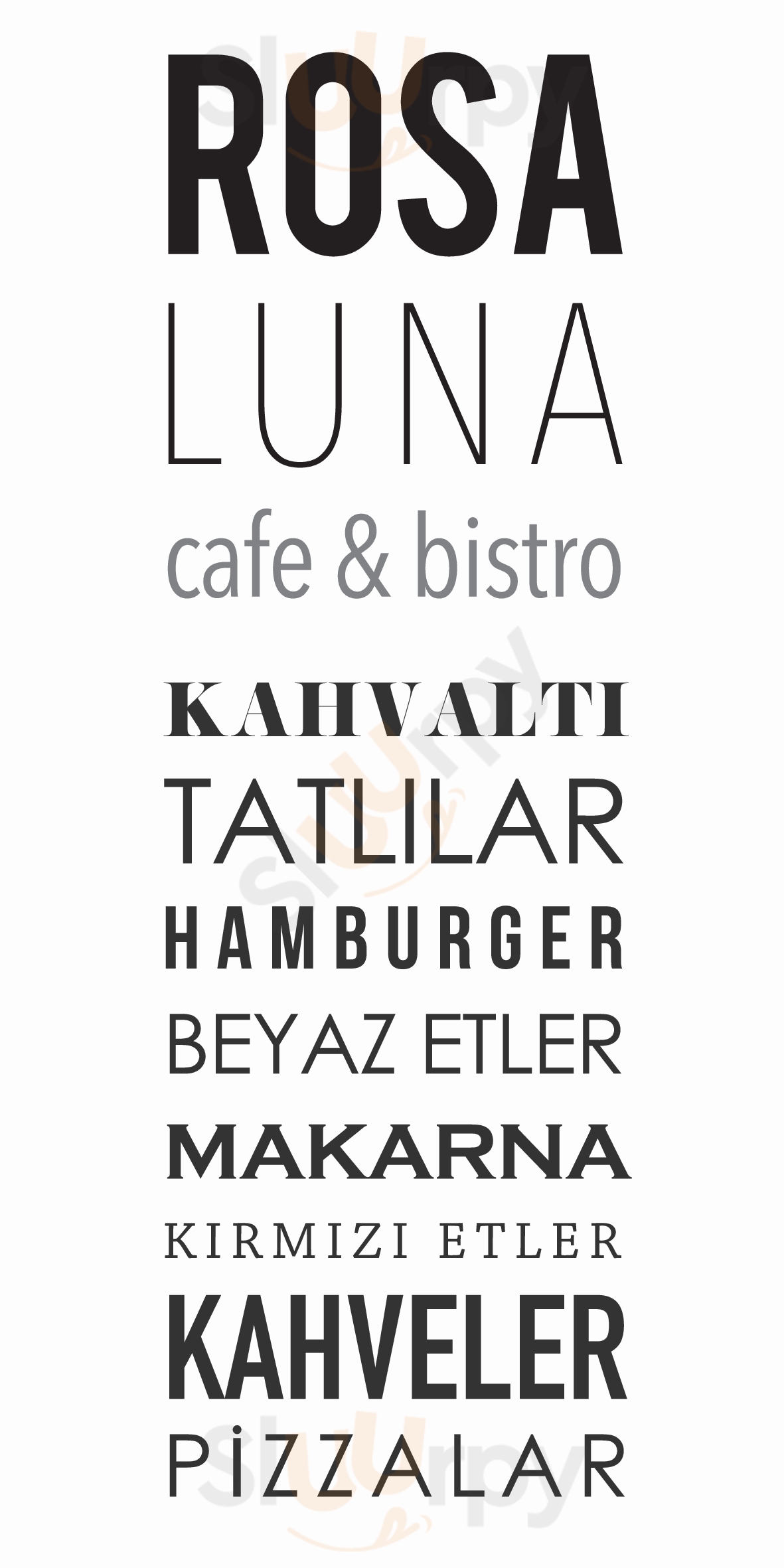 Rosa Luna Cafe & Bistro Eskişehir Menu - 1