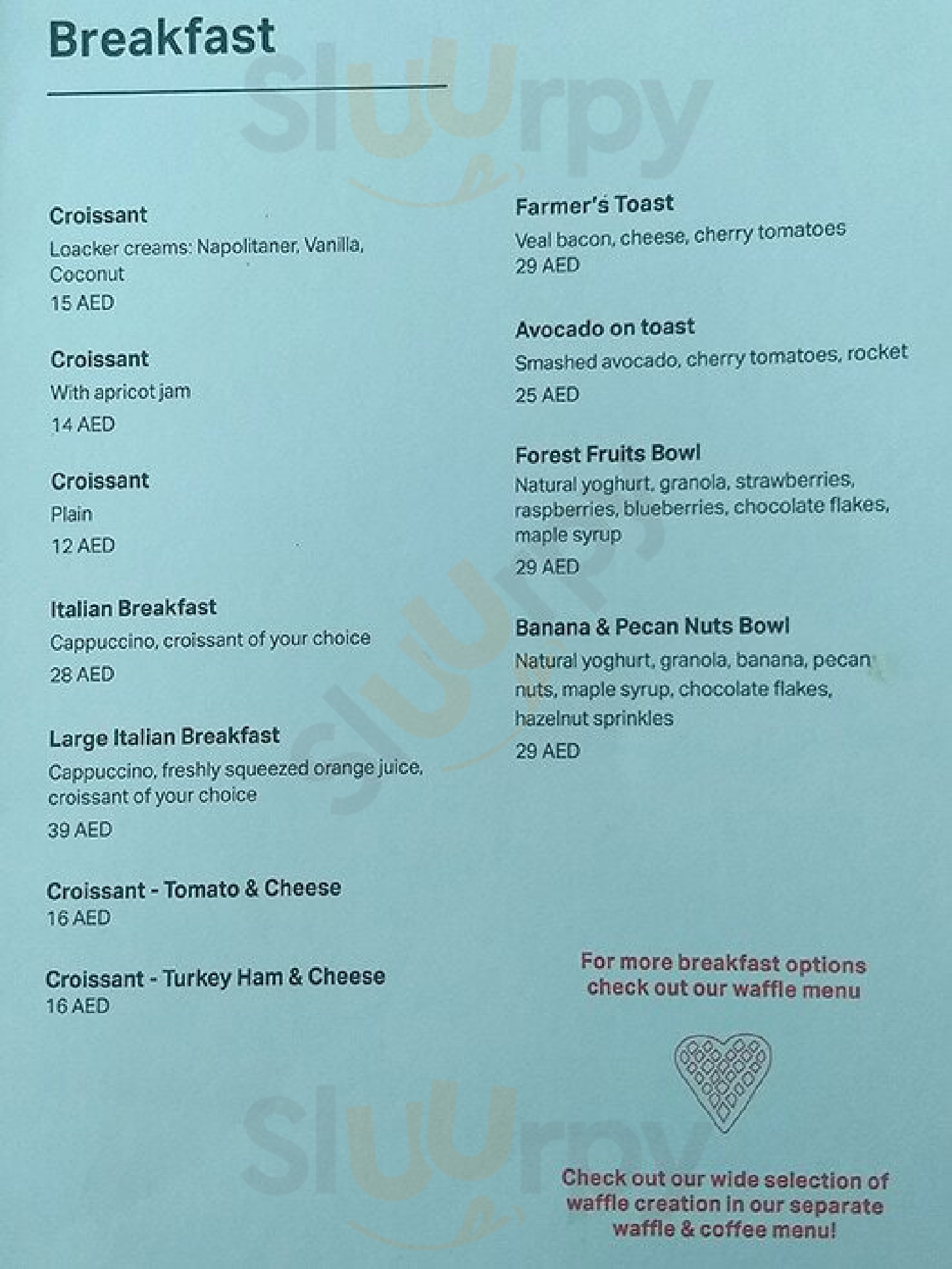 ‪loacker Café Dubai Mall‬ دُبي Menu - 1