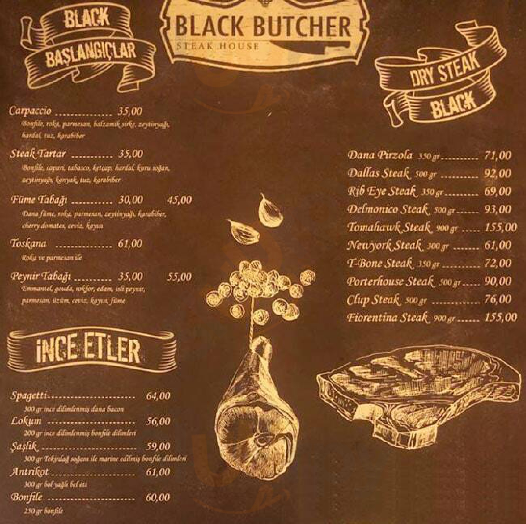 Blackbutcher Steakhouse Ankara Menu - 1