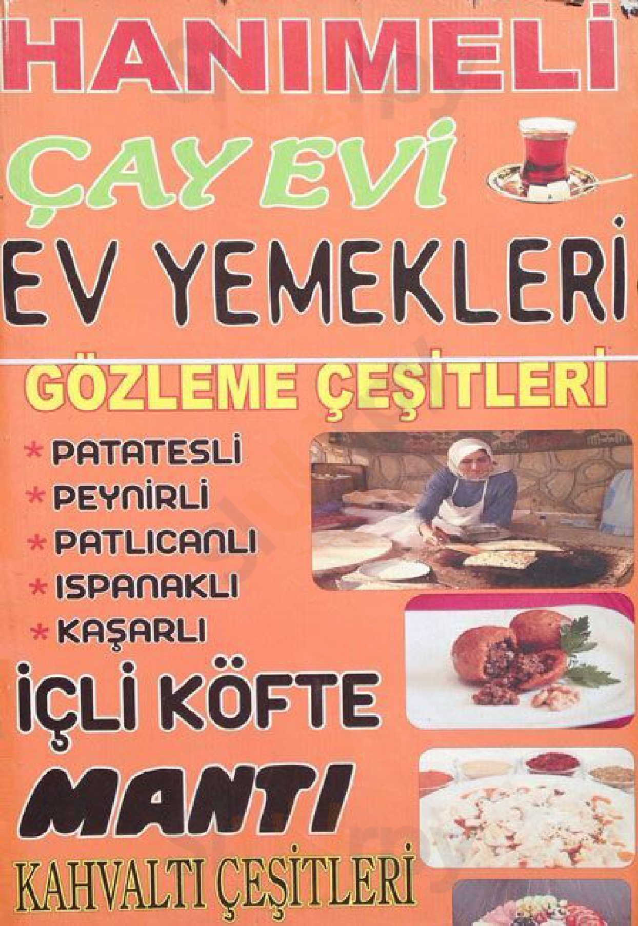 Hanımeli Çay Evi Ankara Menu - 1
