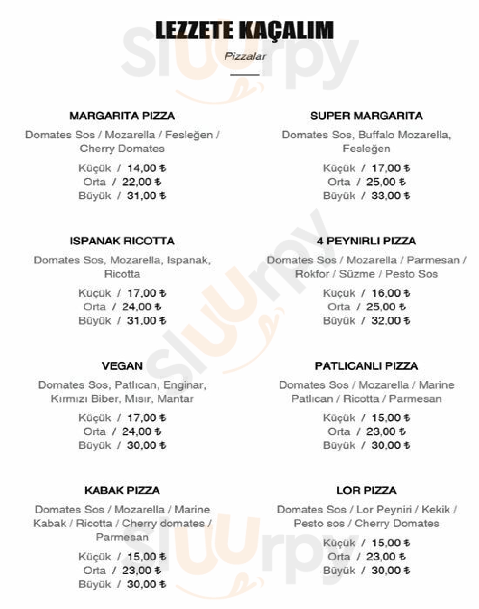 Pizza Locale İzmir Menu - 1