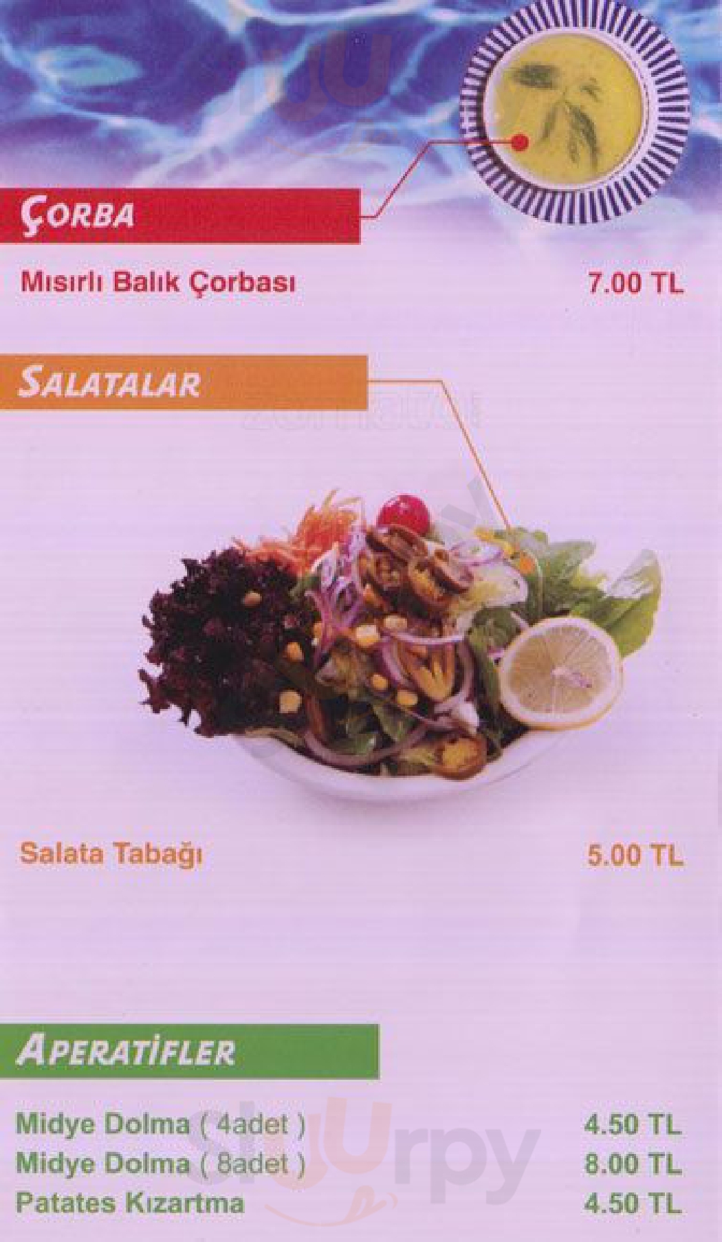 Mercan Balık Ankara Menu - 1