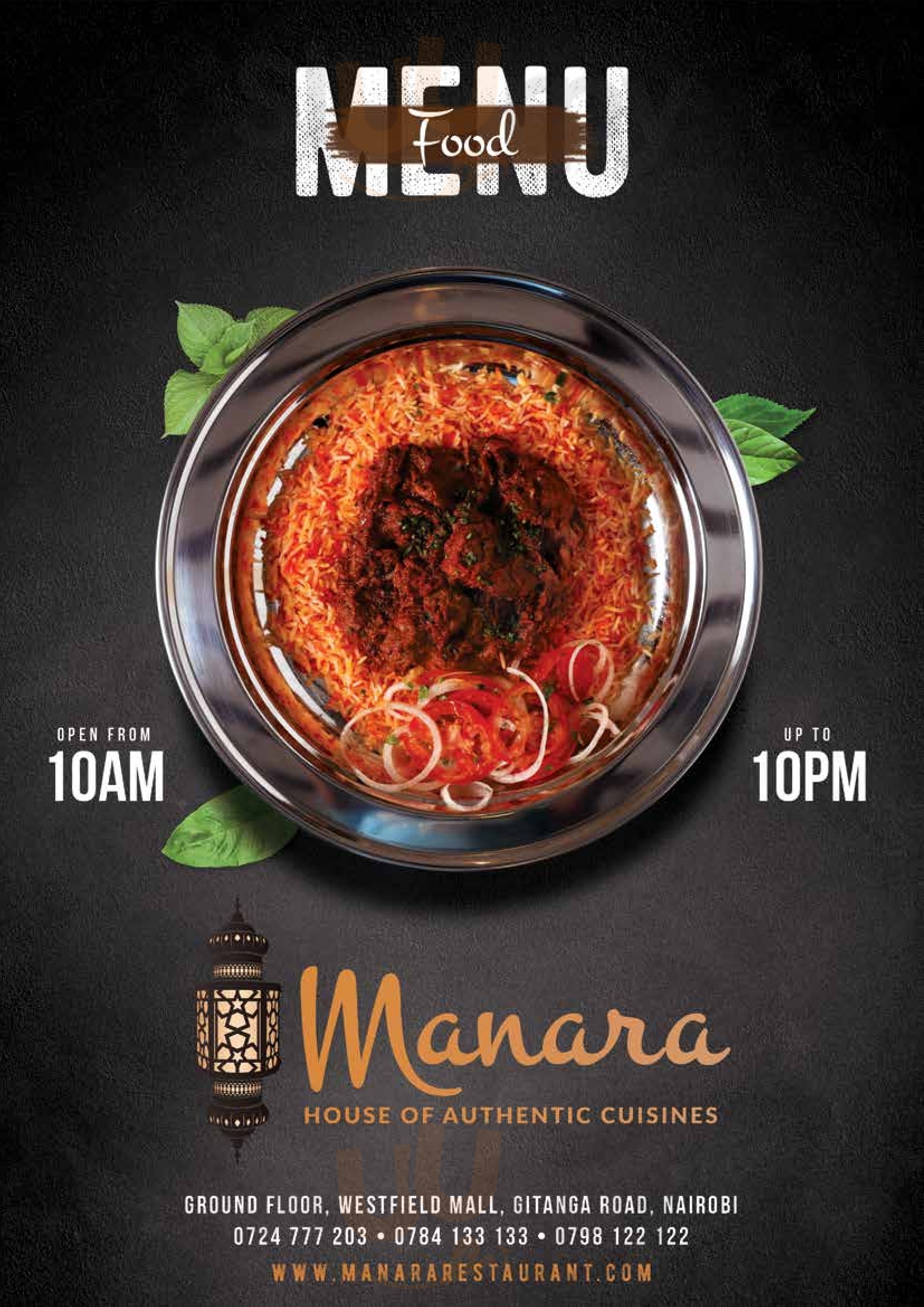 Manara Restaurant Antakya Menu - 1