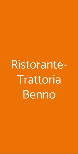 Ristorante-trattoria Benno, Mazara del Vallo