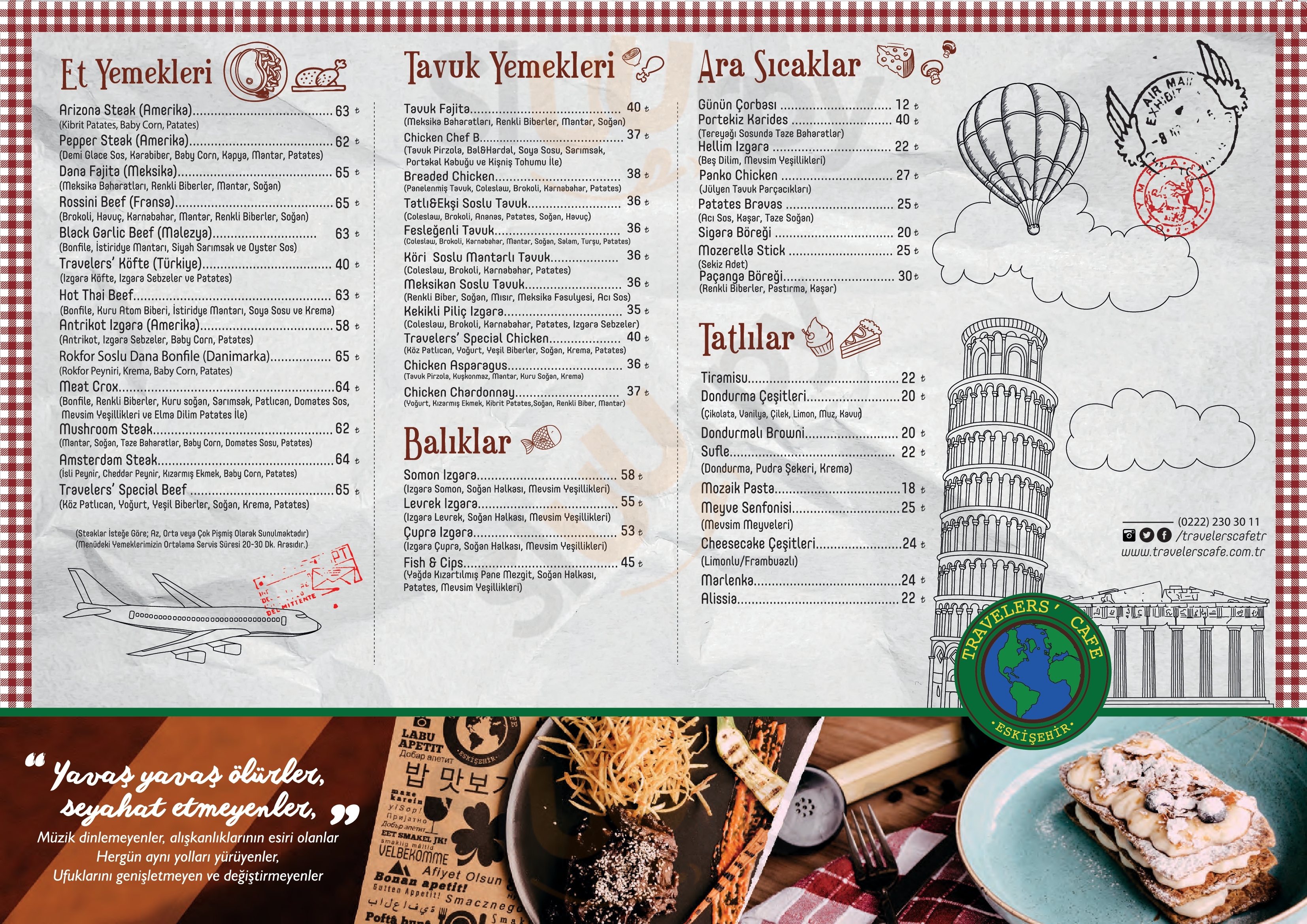 Travelers` Cafe Antalya Menu - 1