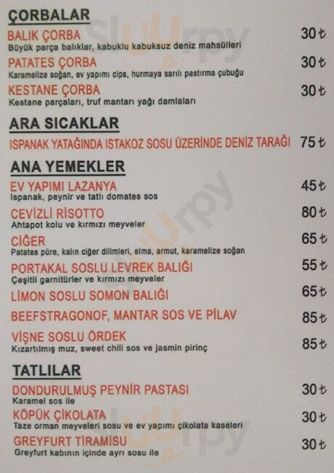 Can Oba Restaurant İstanbul Menu - 1