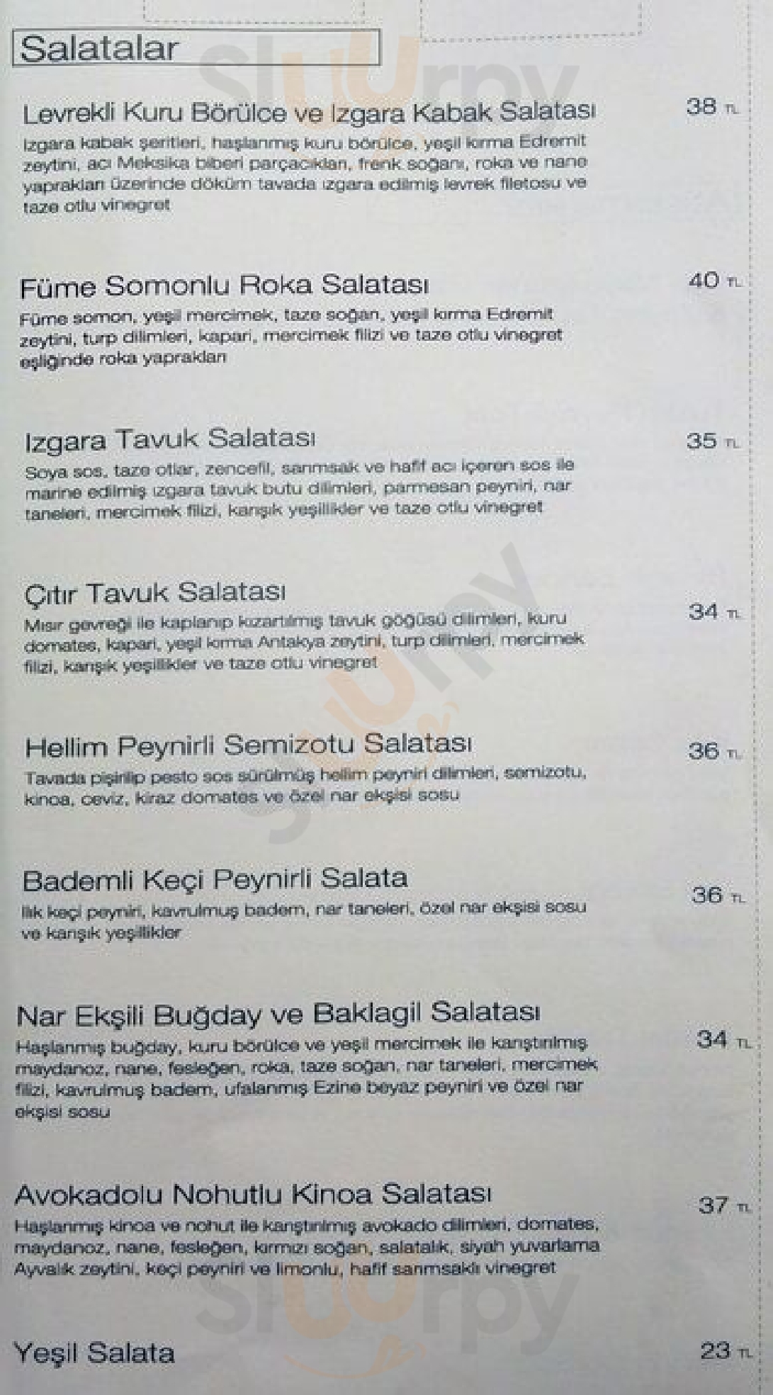 Kafe Ara İstanbul Menu - 1
