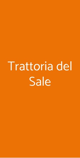 Trattoria Del Sale, Paceco