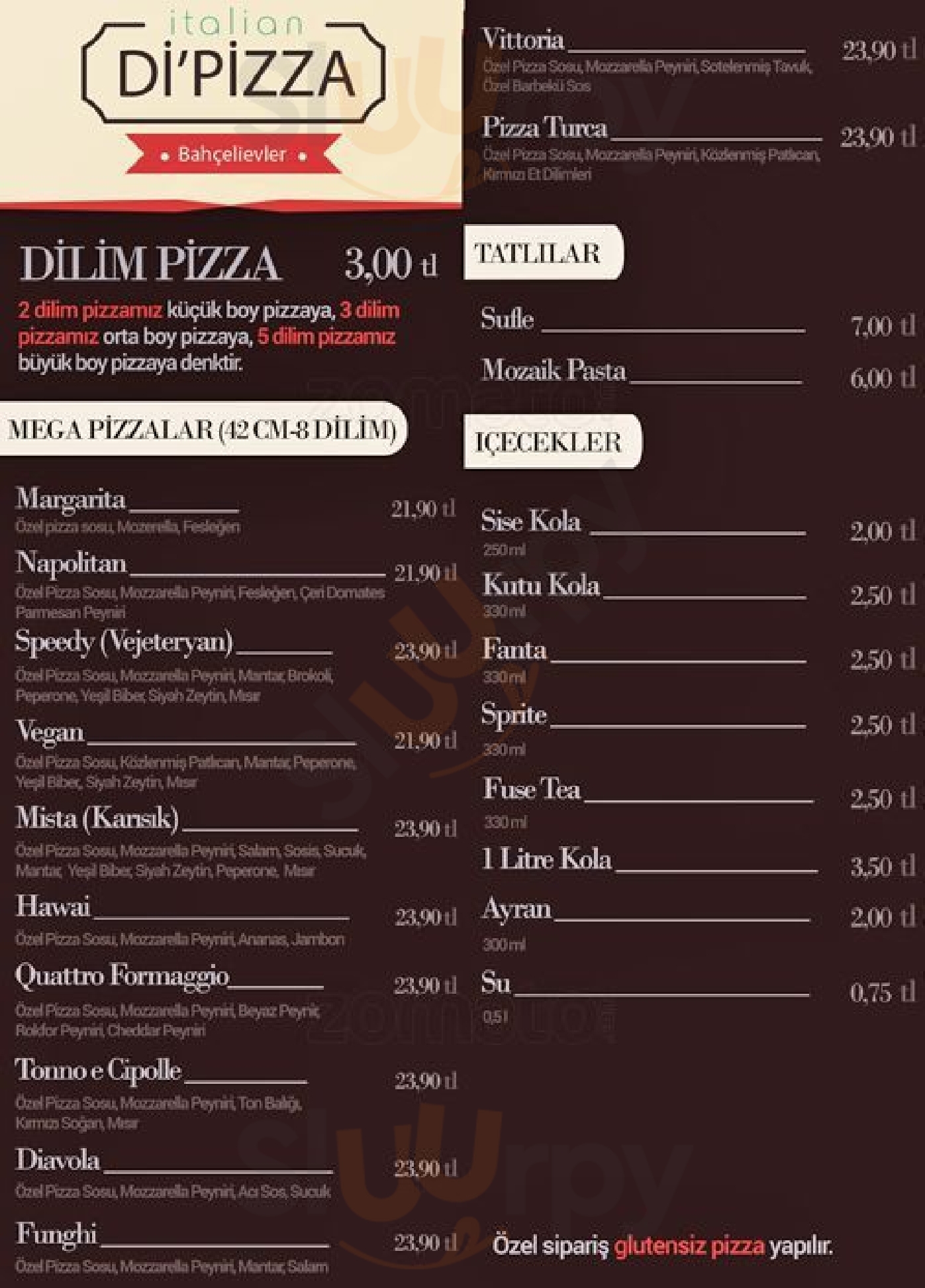 Di Pizza Ankara Menu - 1
