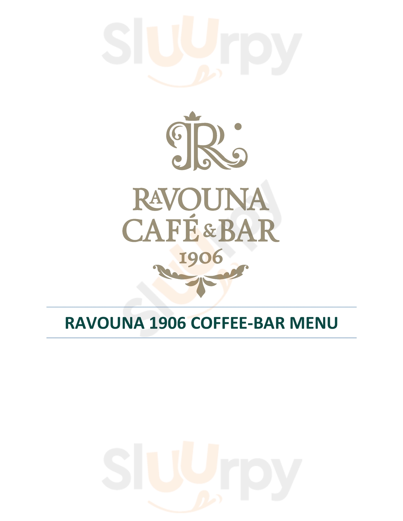 Ravouna 1906 İstanbul Menu - 1