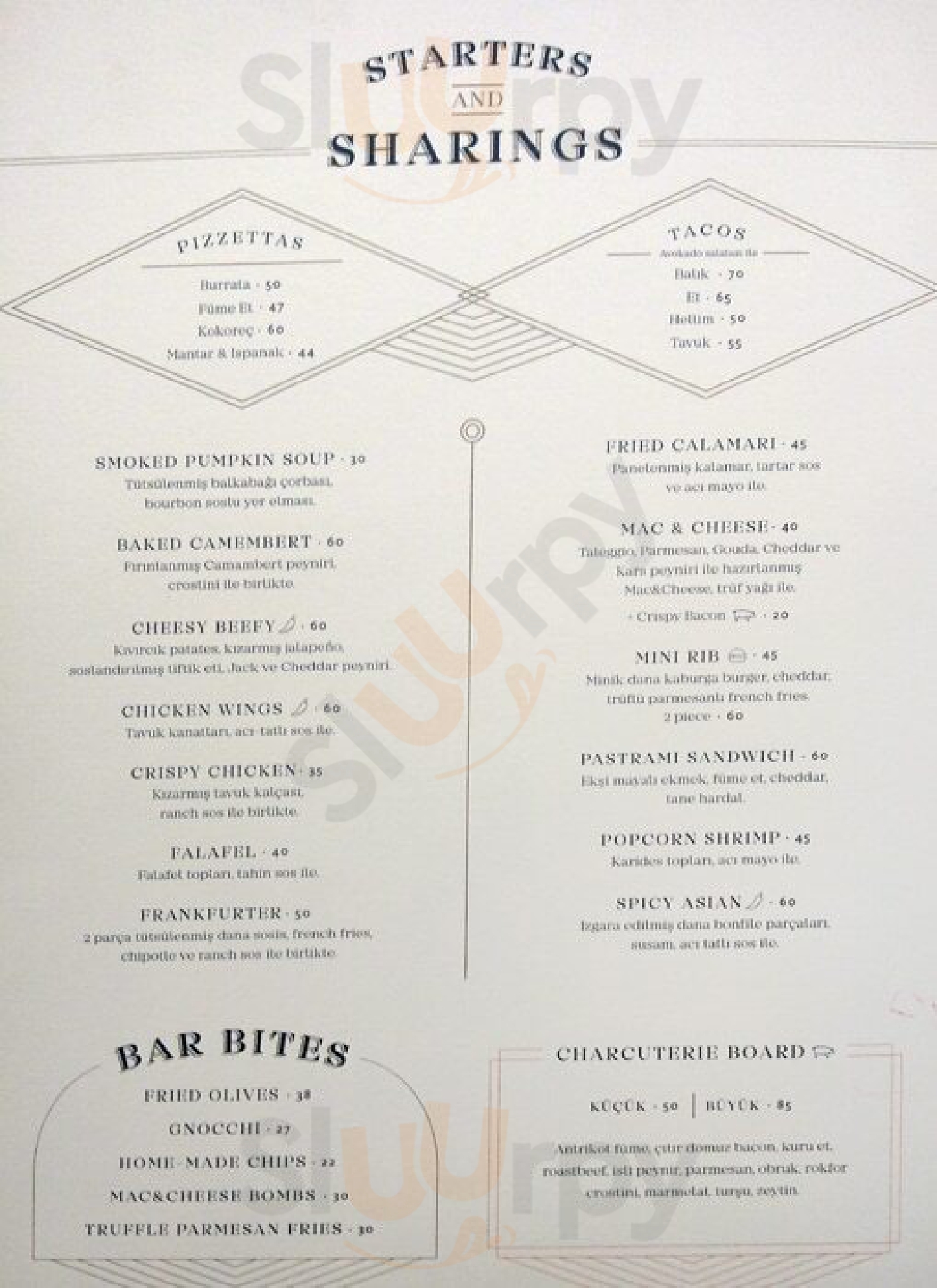 The Townhouse İstanbul Menu - 1