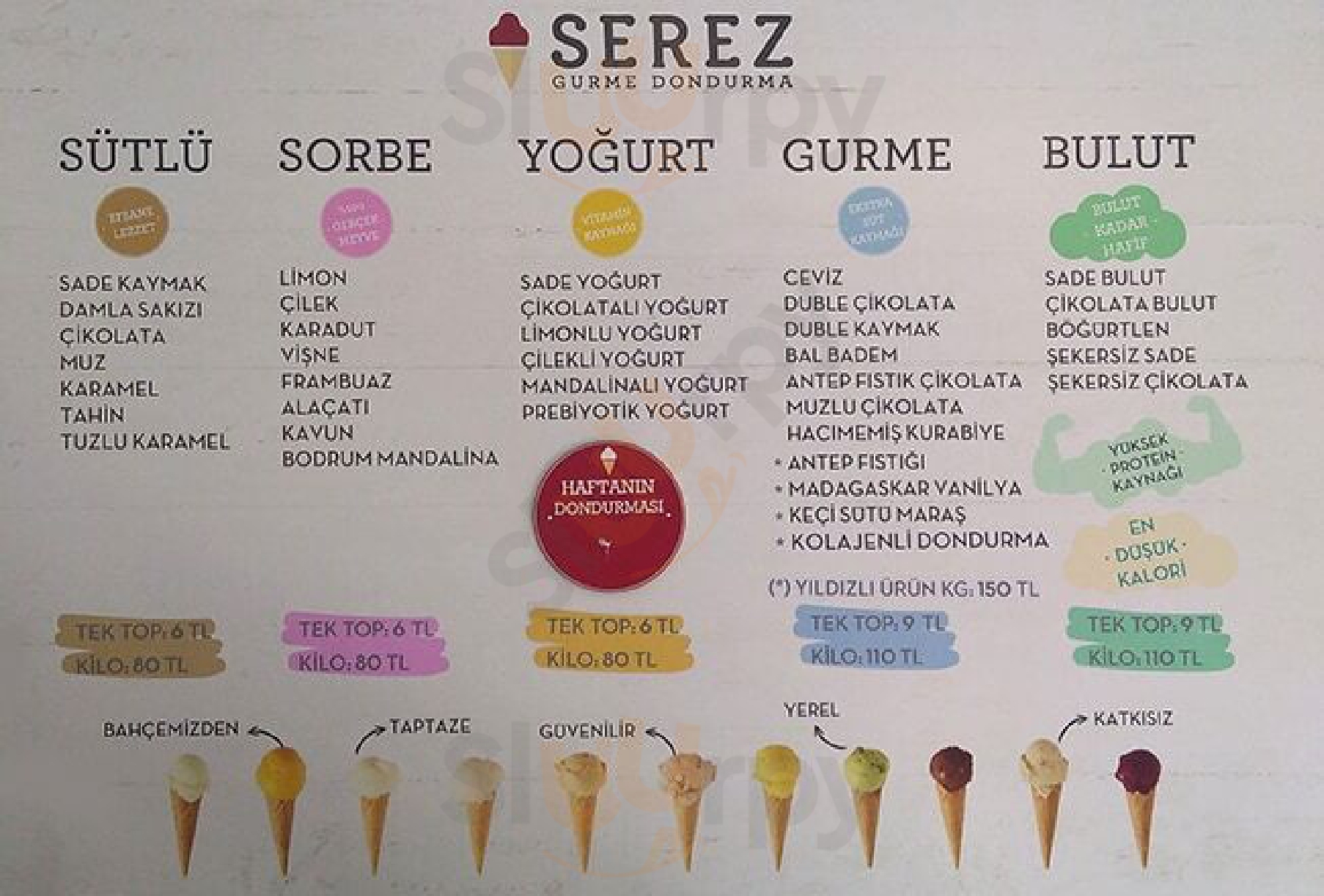 Serez Dondurmacısı İstanbul Menu - 1