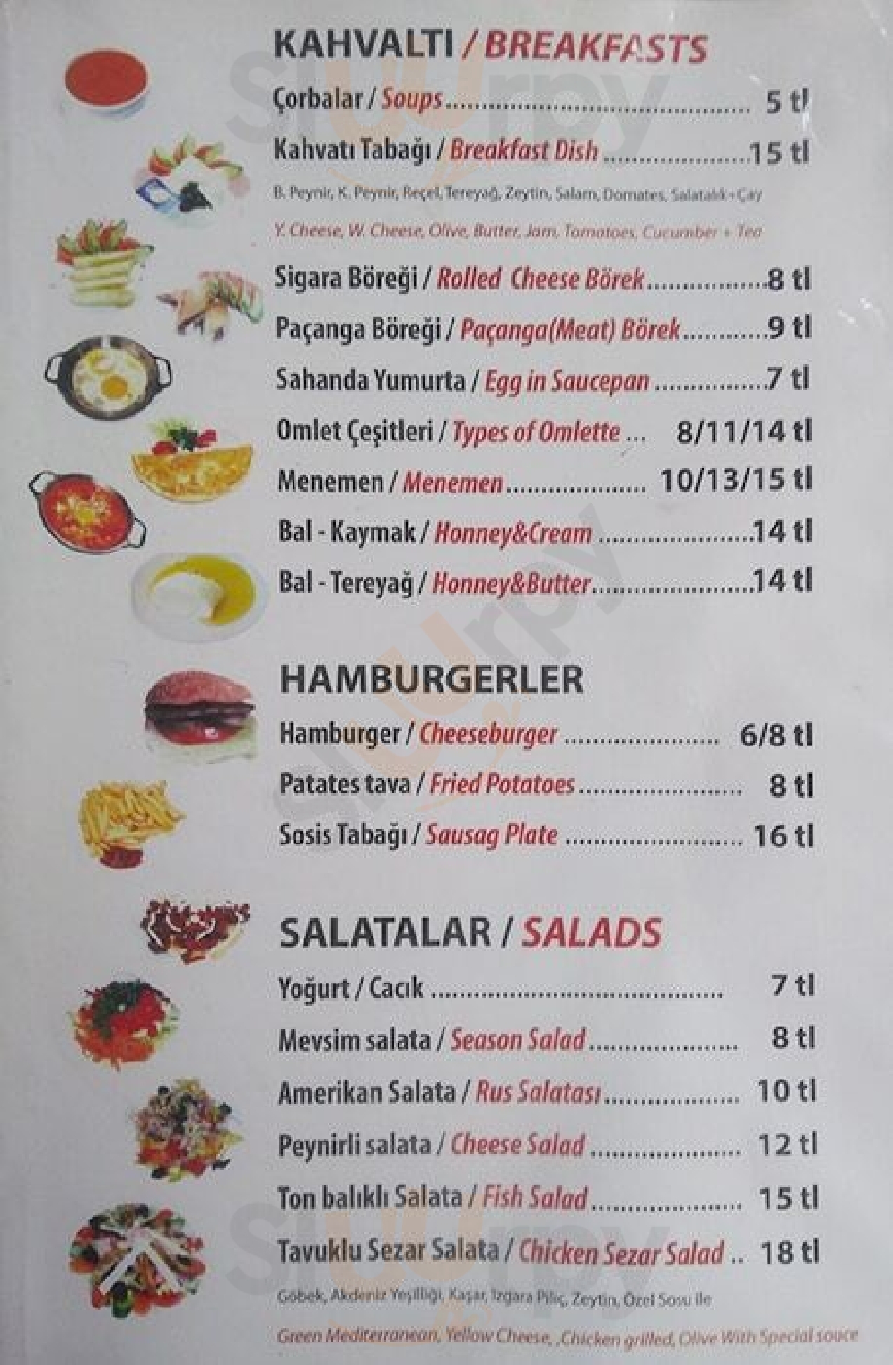 Tarihi Çemberlitaş Muhallebicisi İstanbul Menu - 1