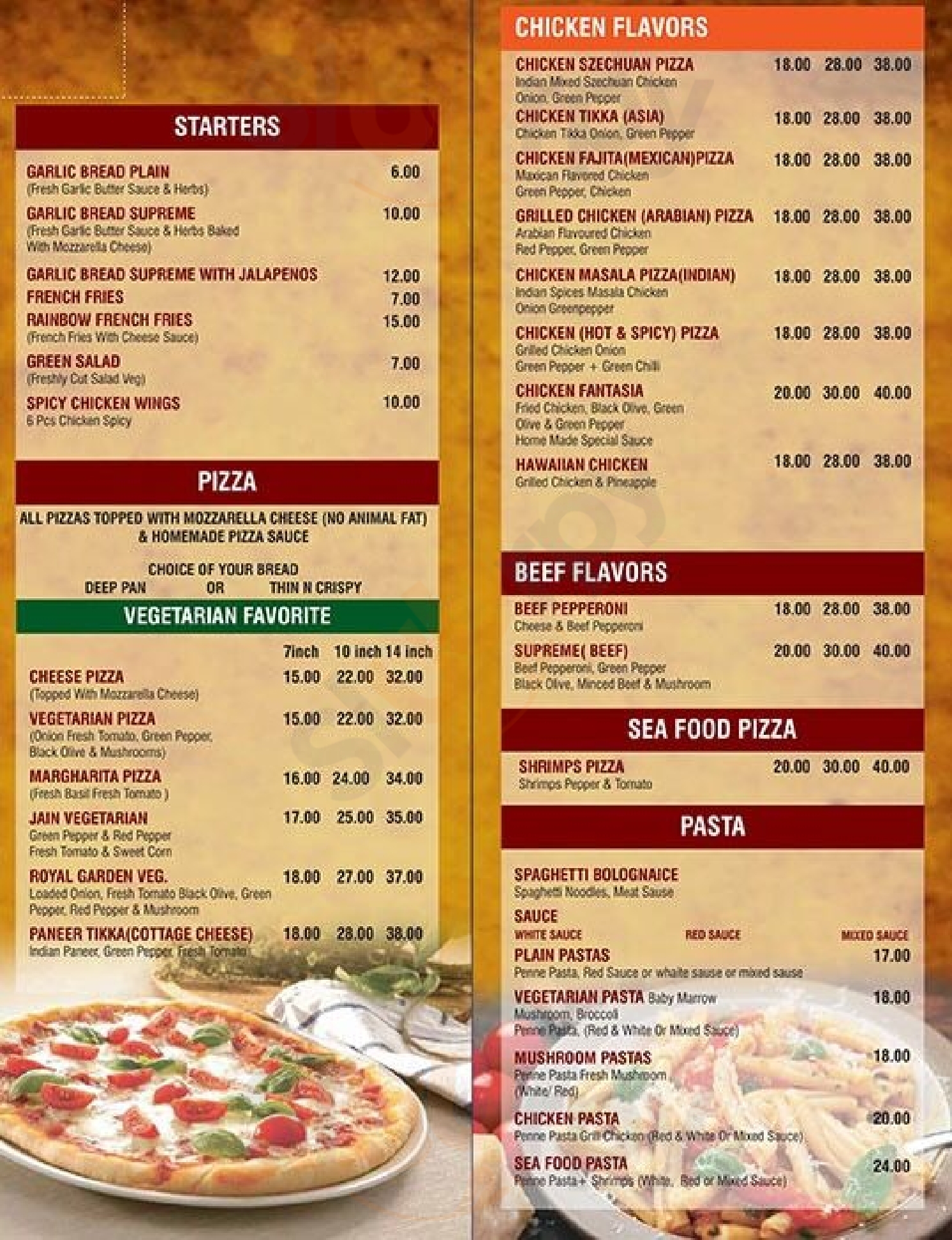 ‪pizza World & Only Parathas‬ دُبي Menu - 1