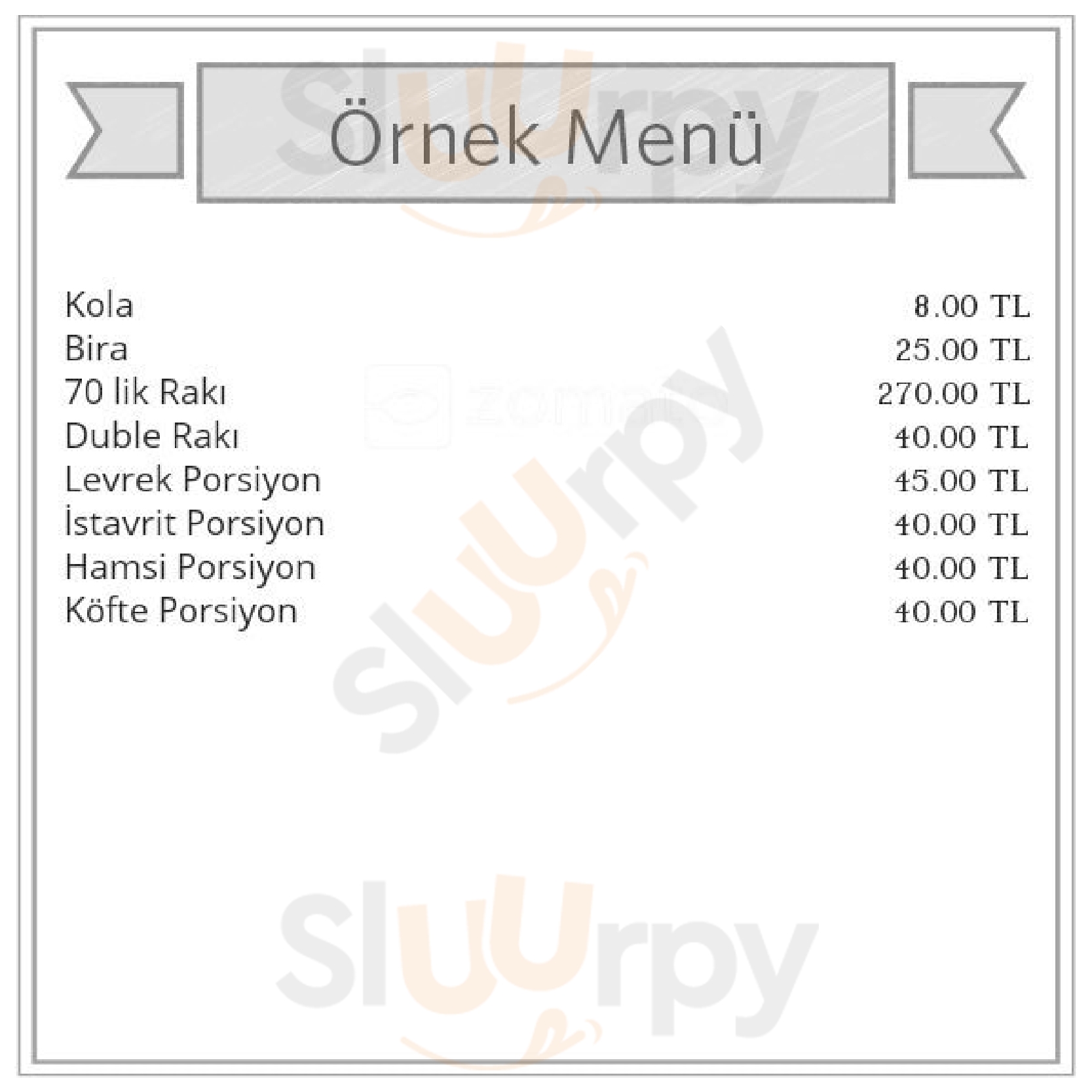 Olcay Restaurant İstanbul Menu - 1