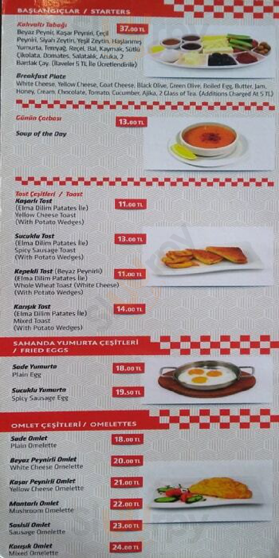 Beltaş Rest & Cafe İstanbul Menu - 1