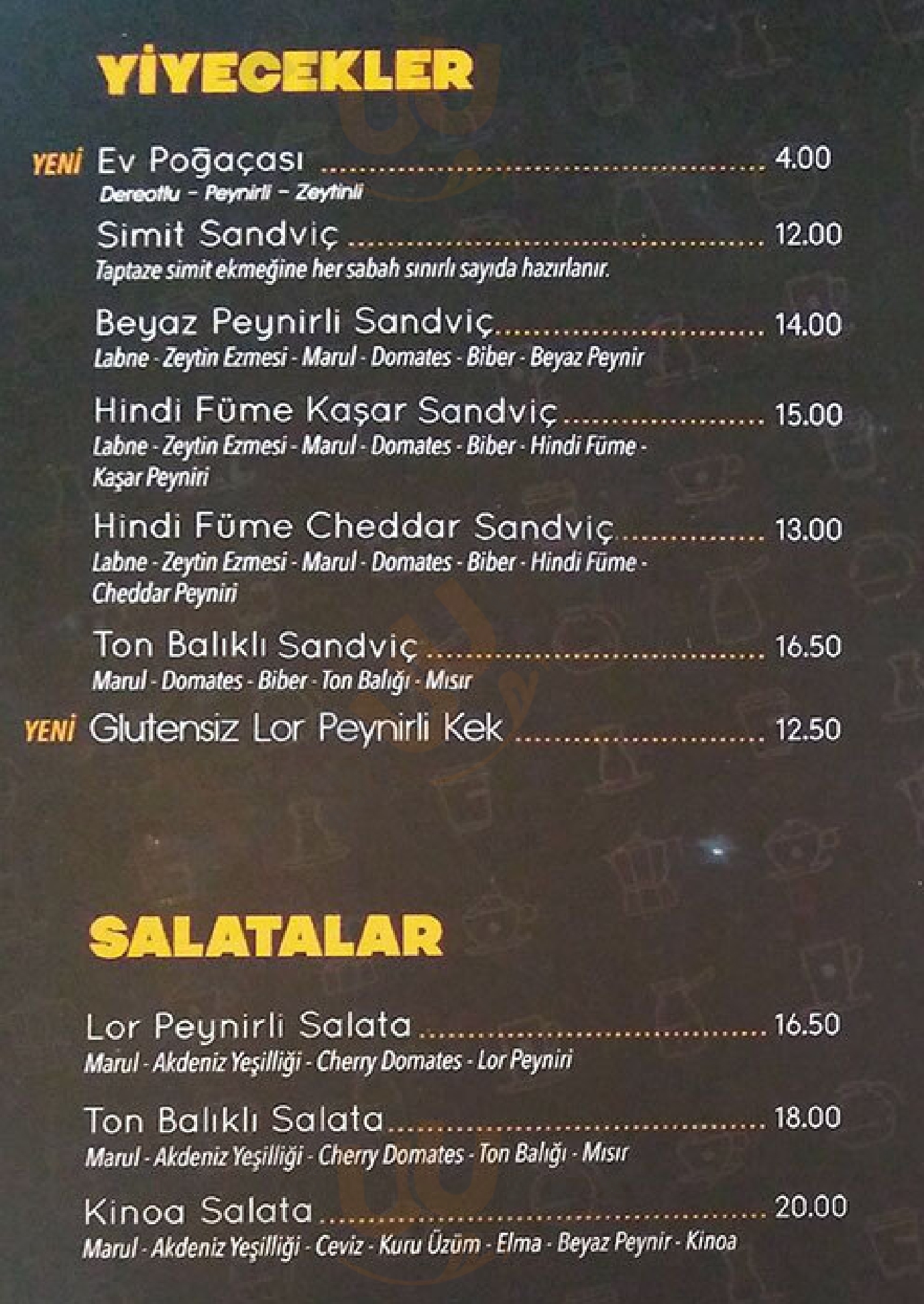 Mi Coffees İstanbul Menu - 1