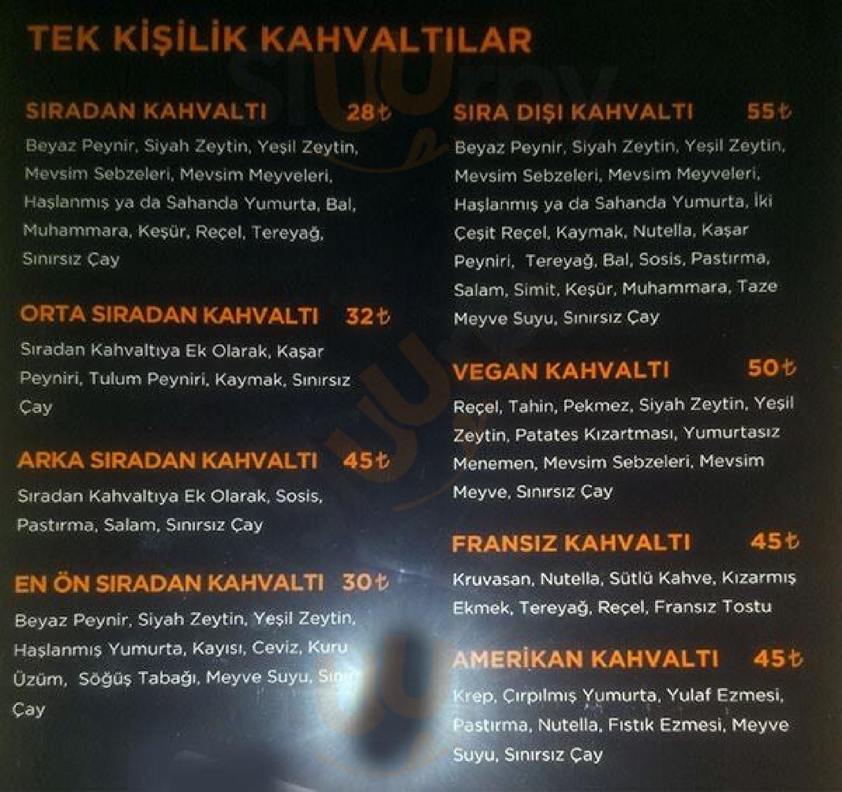 Süt Yumurta Reçel  İstanbul Menu - 1