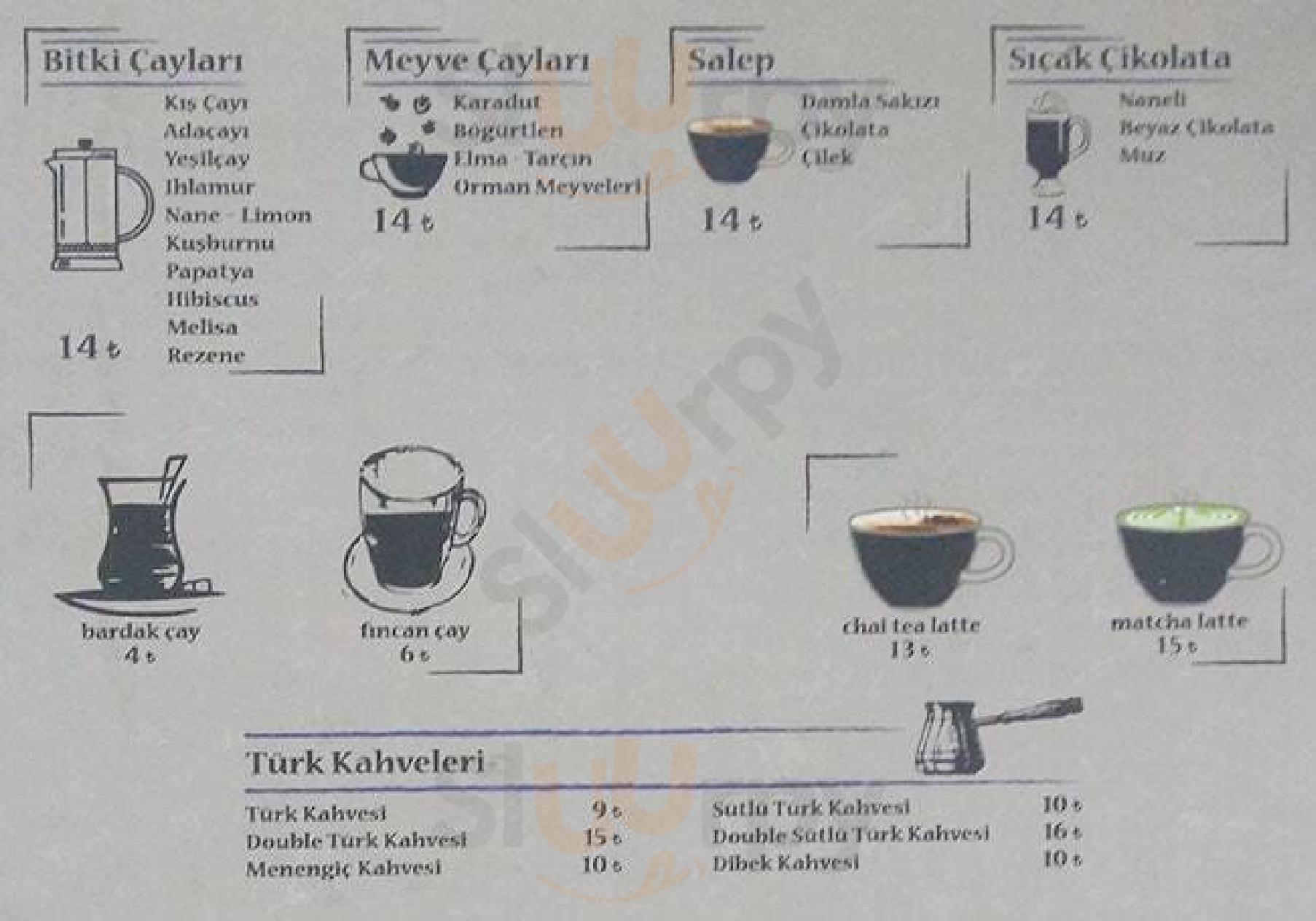 Aliki Cafe Kuzguncuk İstanbul Menu - 1