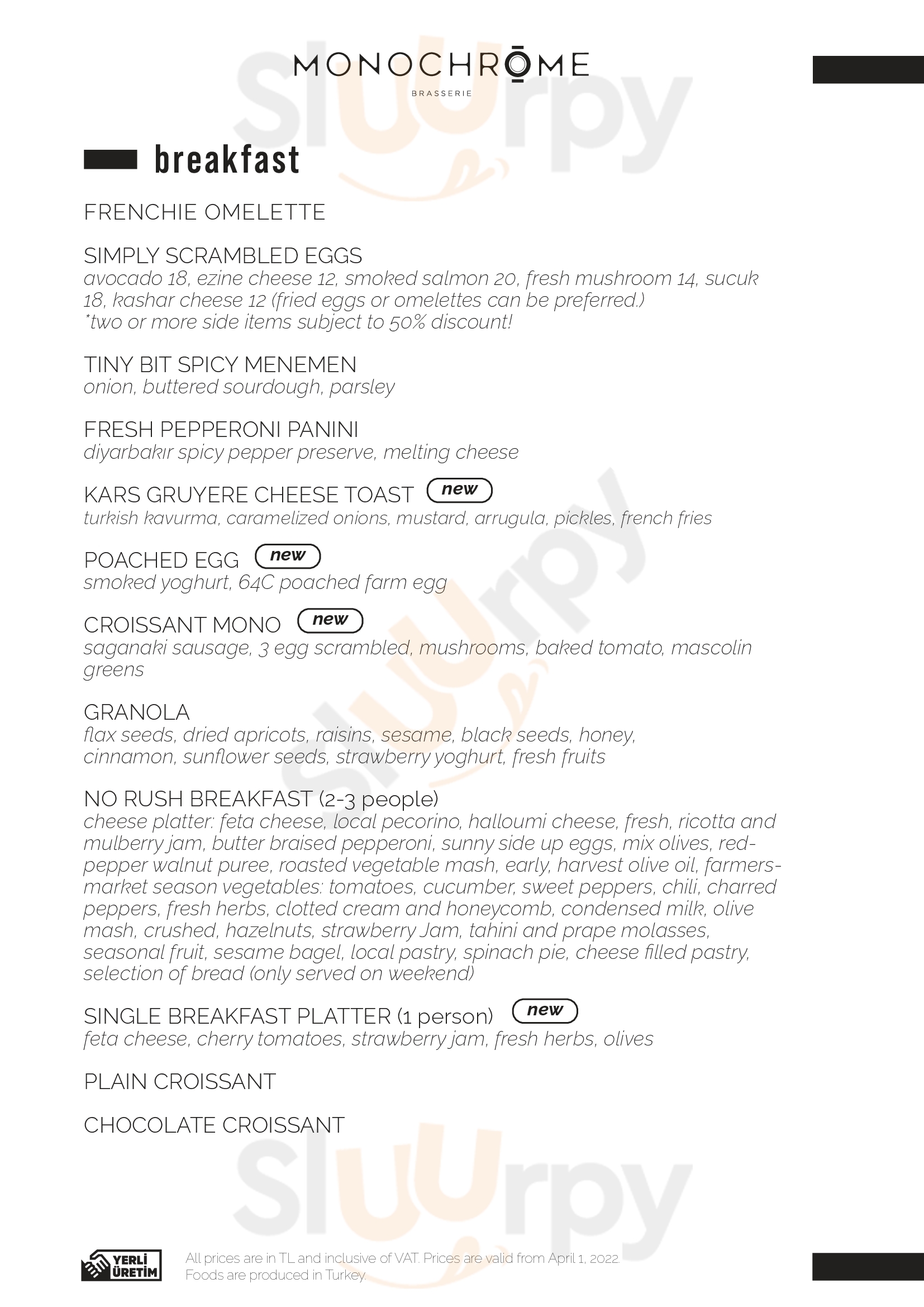 Main Menu - Monochrome