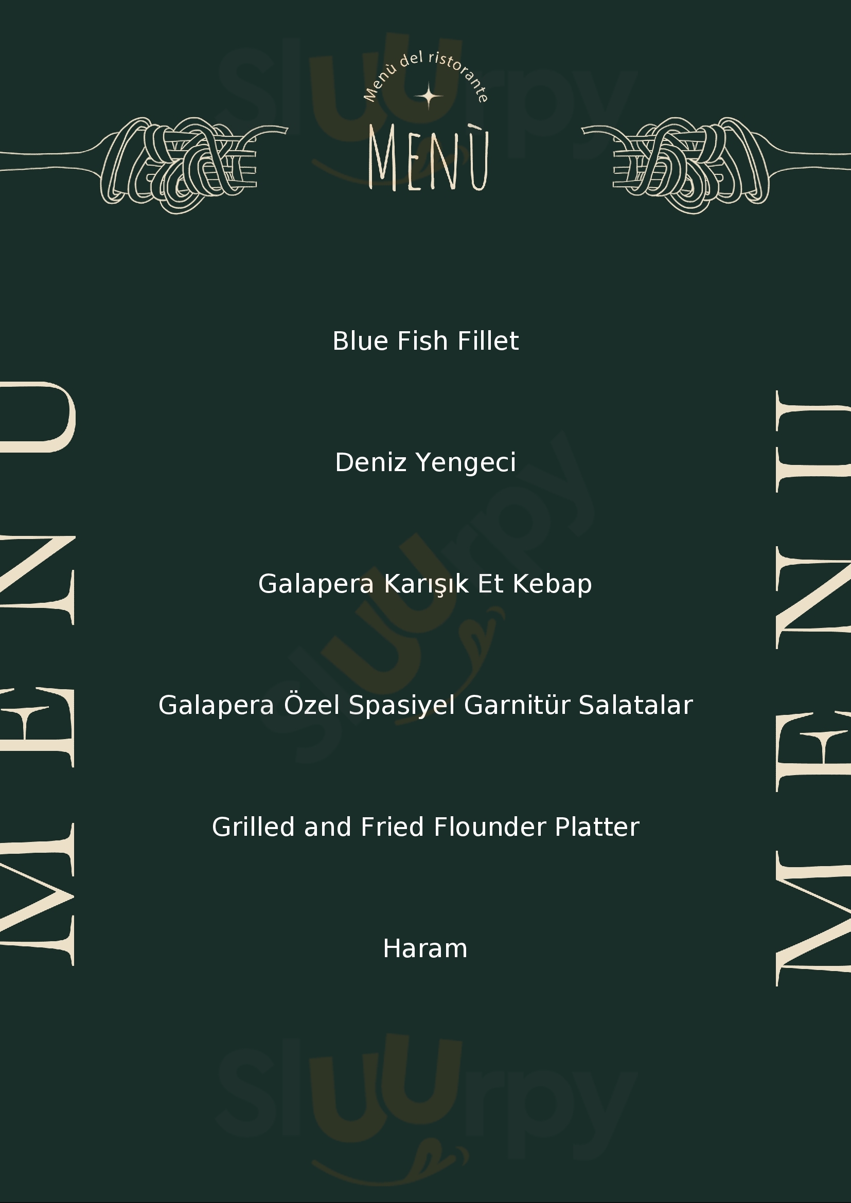 Gala Pera Restaurant İstanbul Menu - 1
