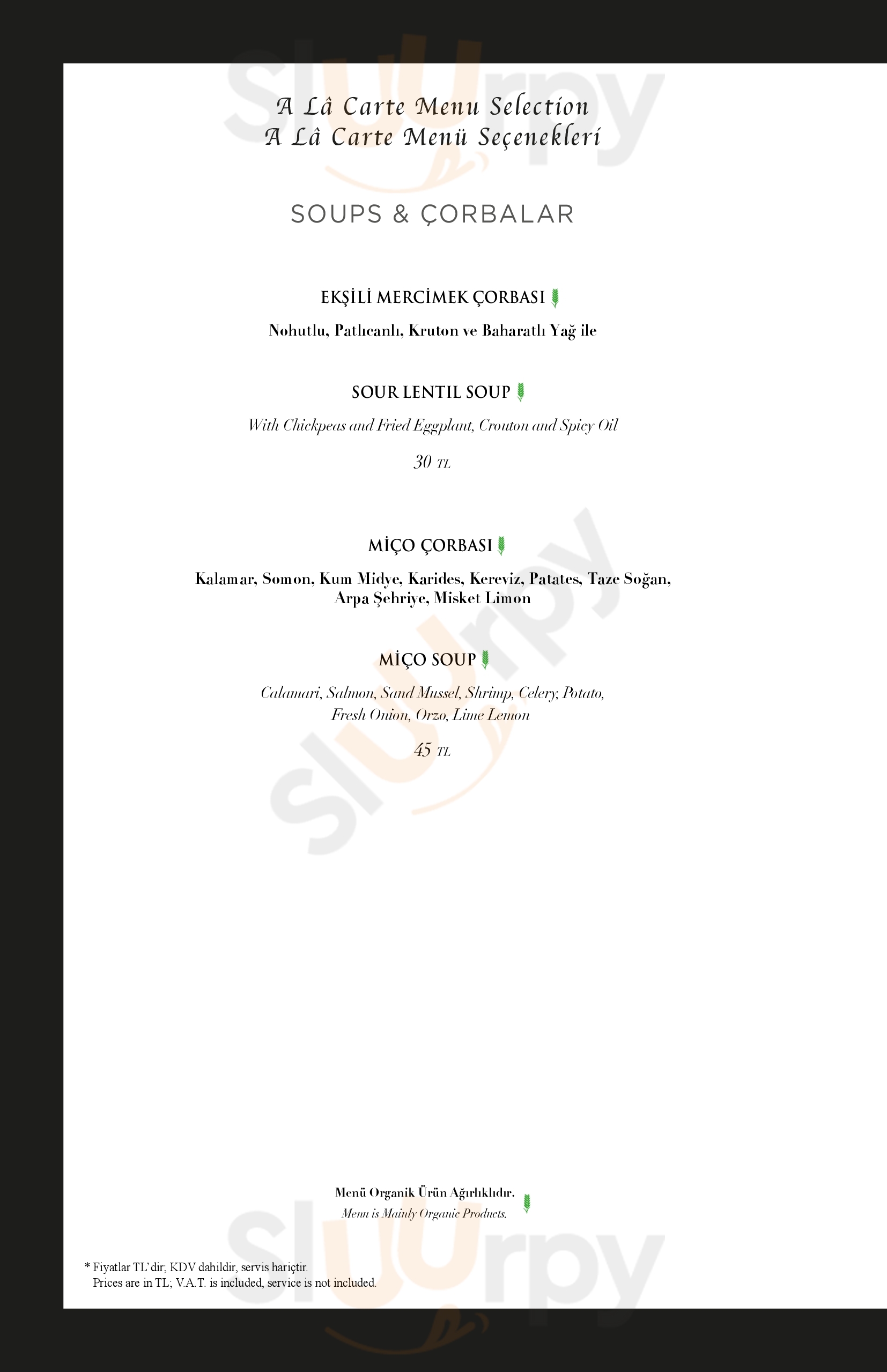 Green Kitchen İstanbul Menu - 1