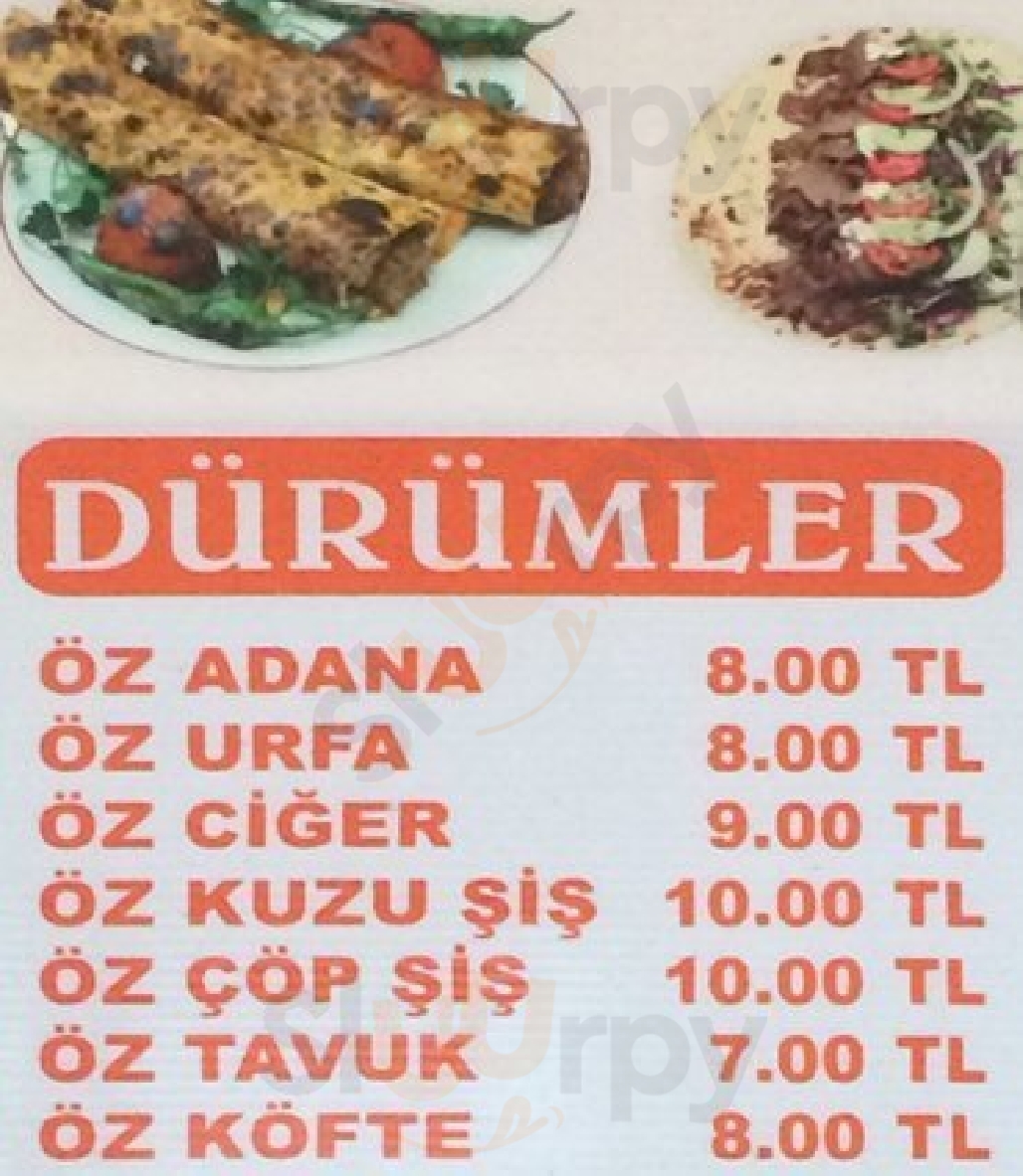 Öz Adana Dürüm Evi İstanbul Menu - 1
