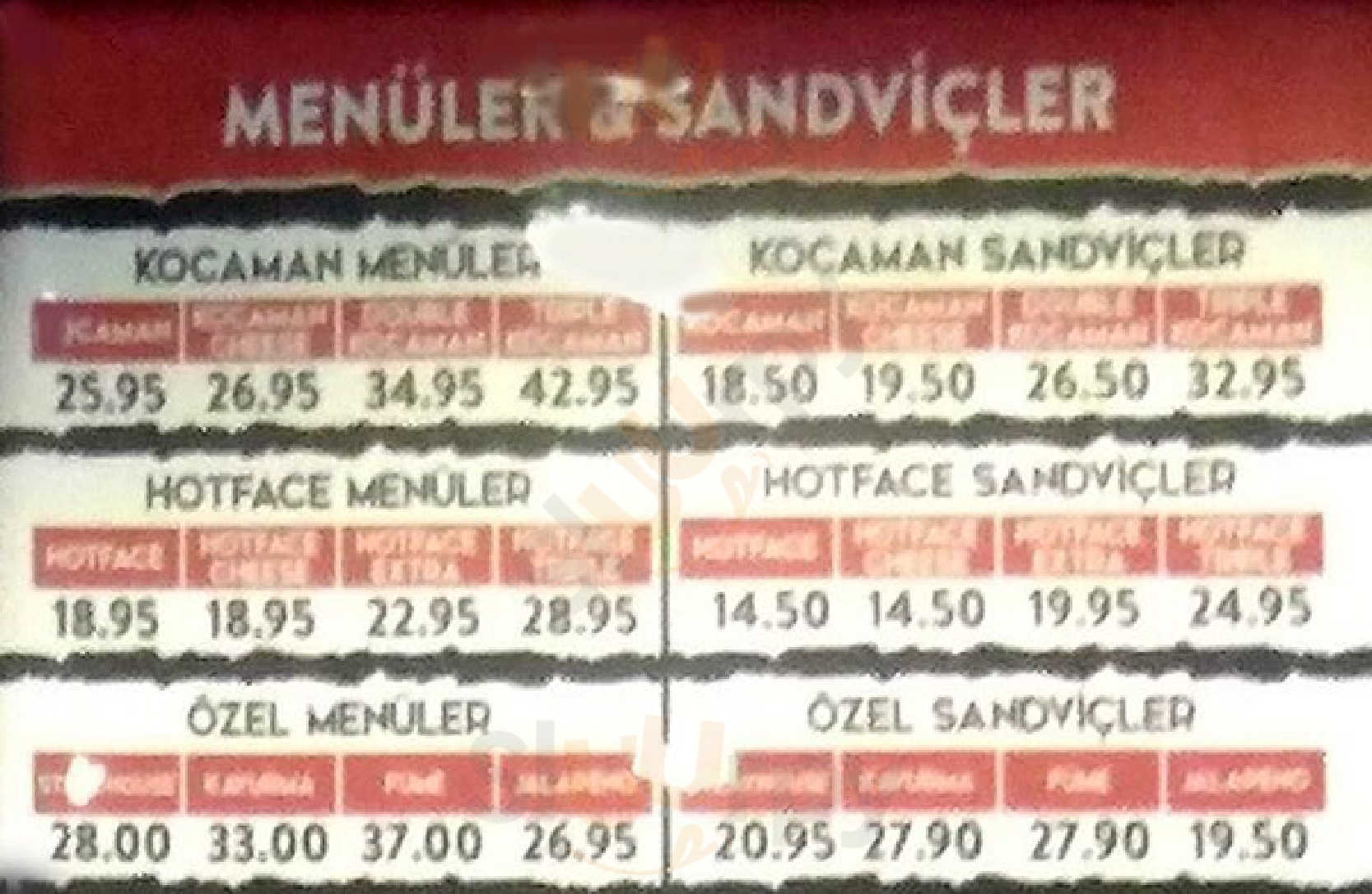 Mamy's Burger İstanbul Menu - 1