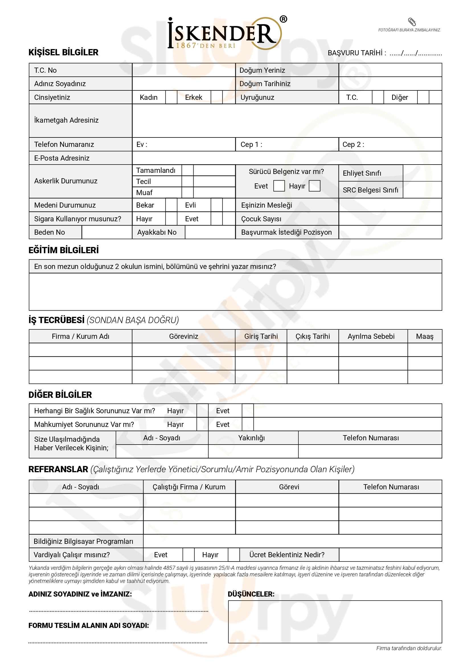 Main Menu - Hazal Ana Iskender Kebapcisi