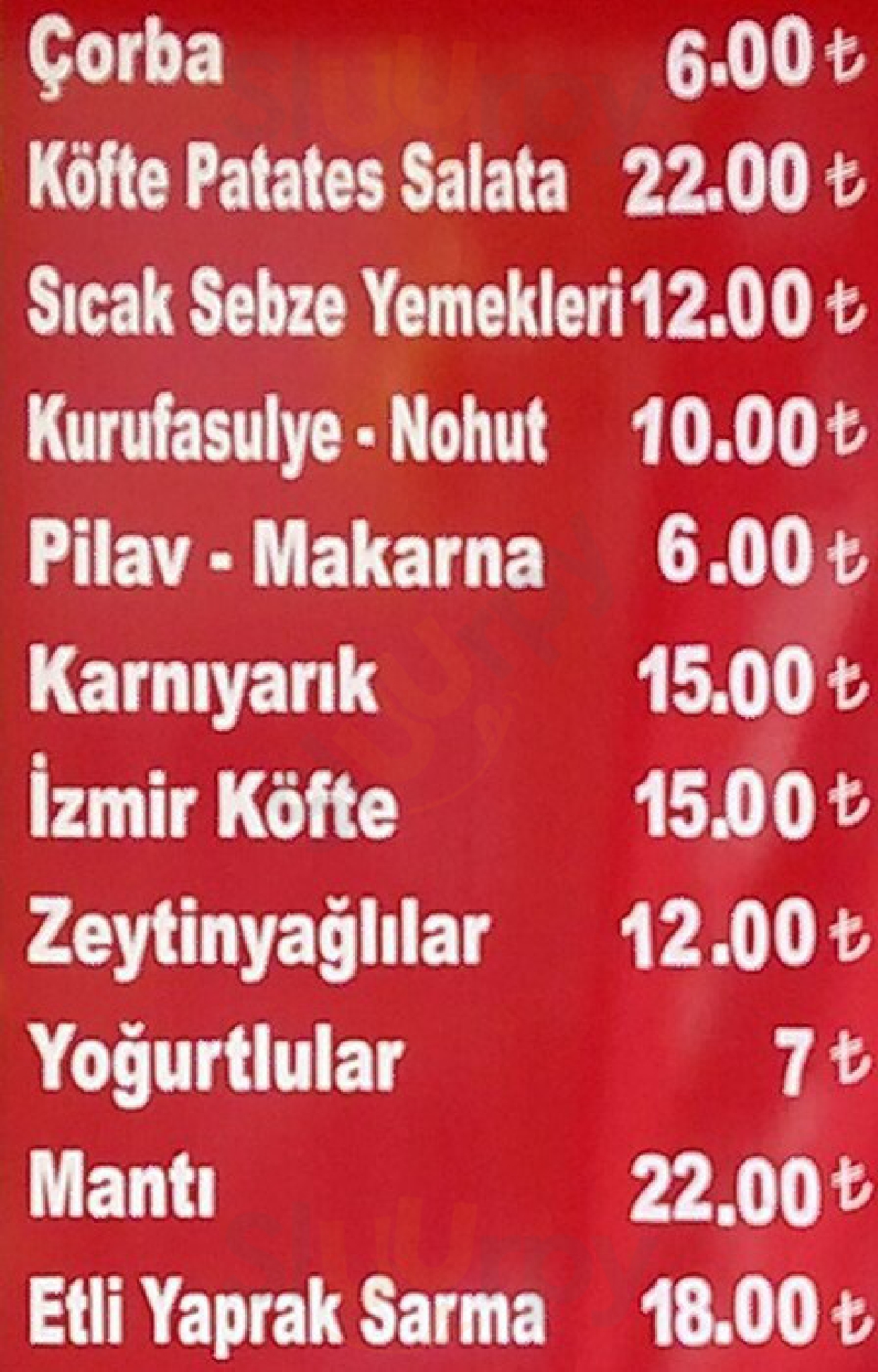 Neseli Mutfak Ev Yemekleri İstanbul Menu - 1
