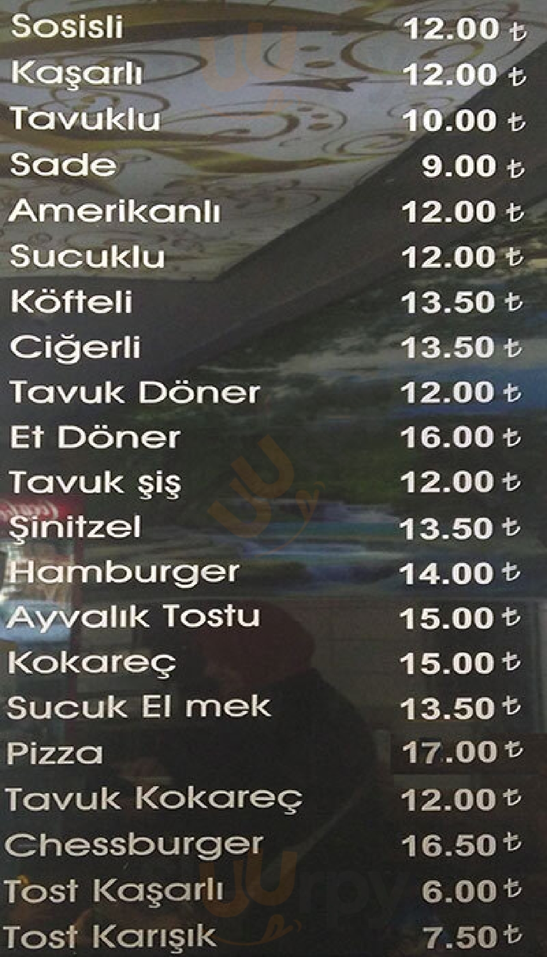 Kosem Cipso & Burger İstanbul Menu - 1