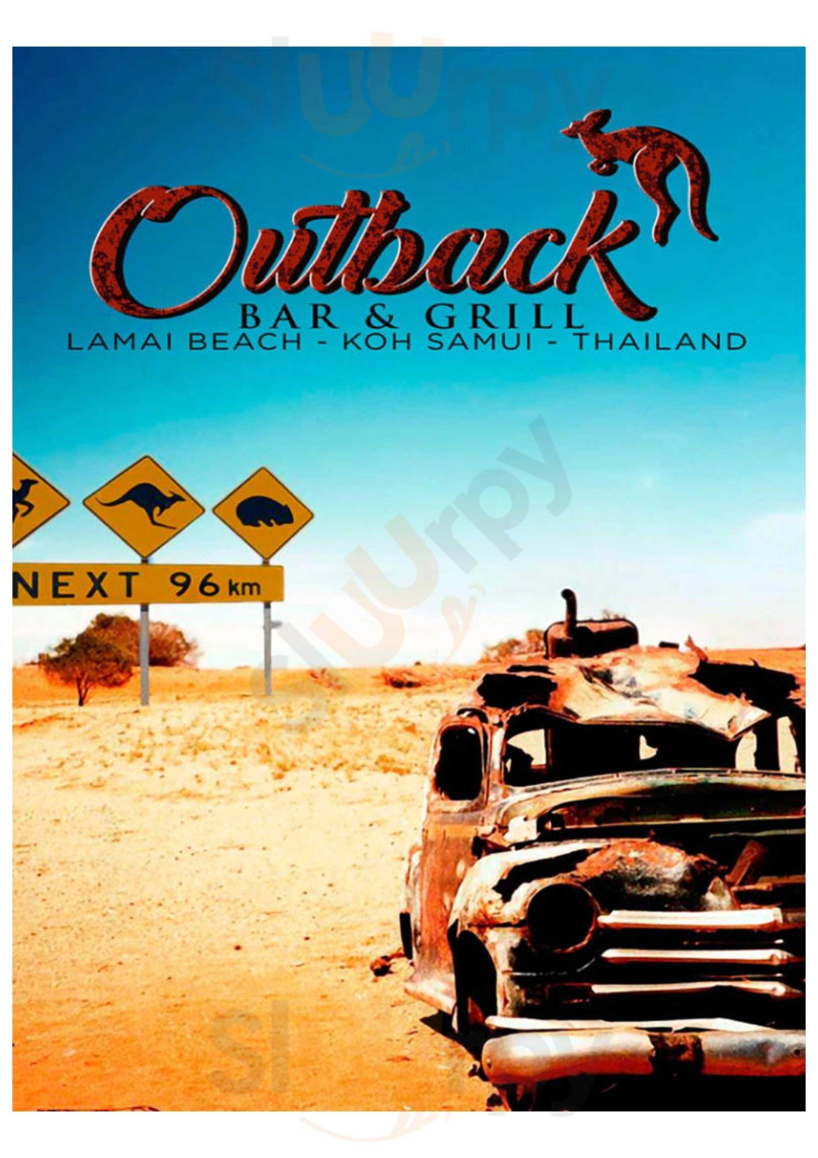 Outback Bar & Restaurant Lamai หาดละไม Menu - 1