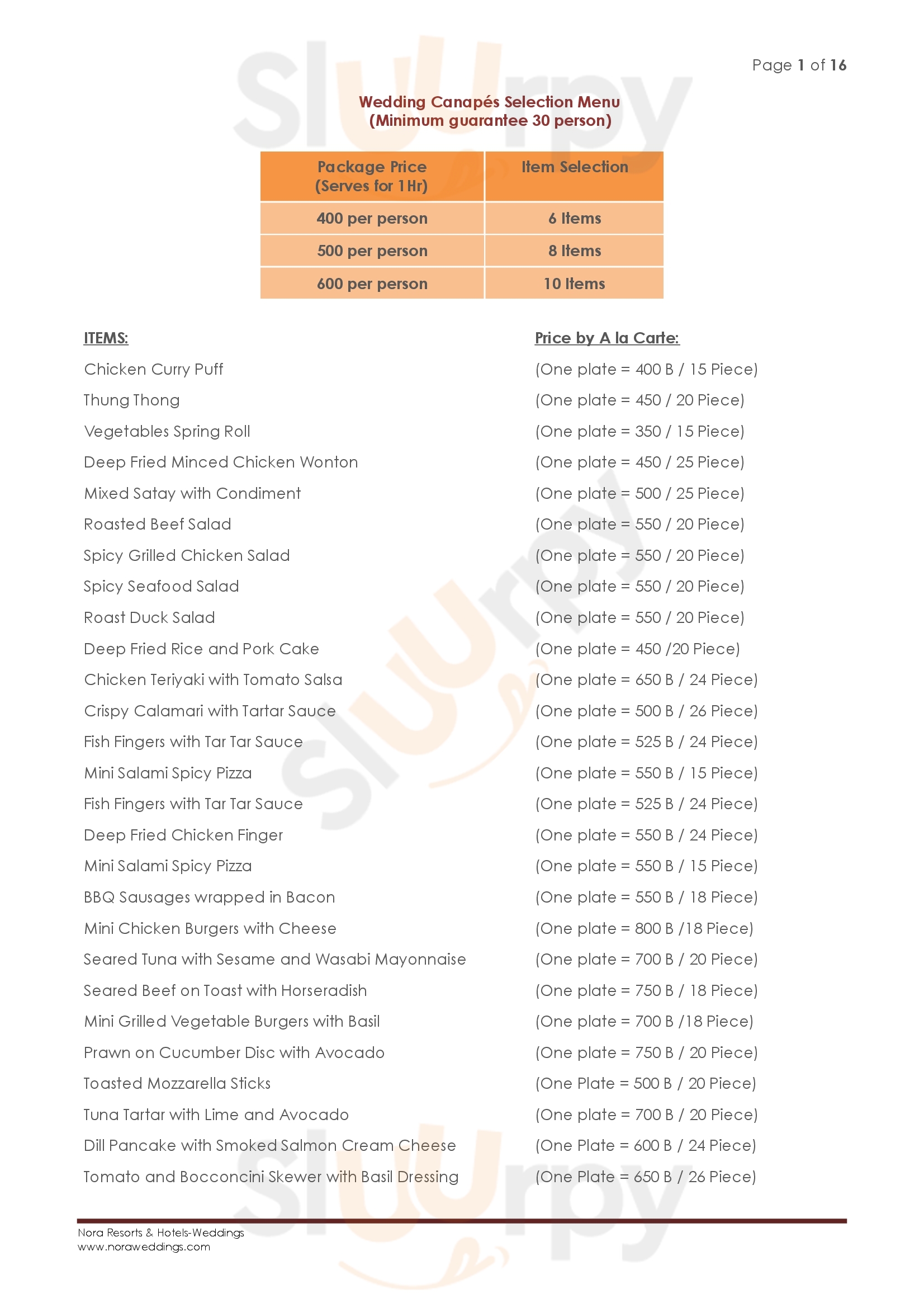 The Barge เฉวง Menu - 1