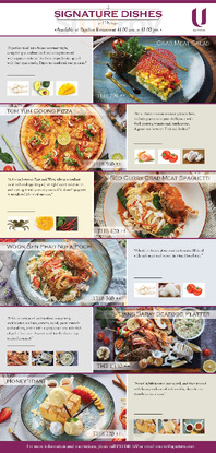 Papillon Restaurant menu