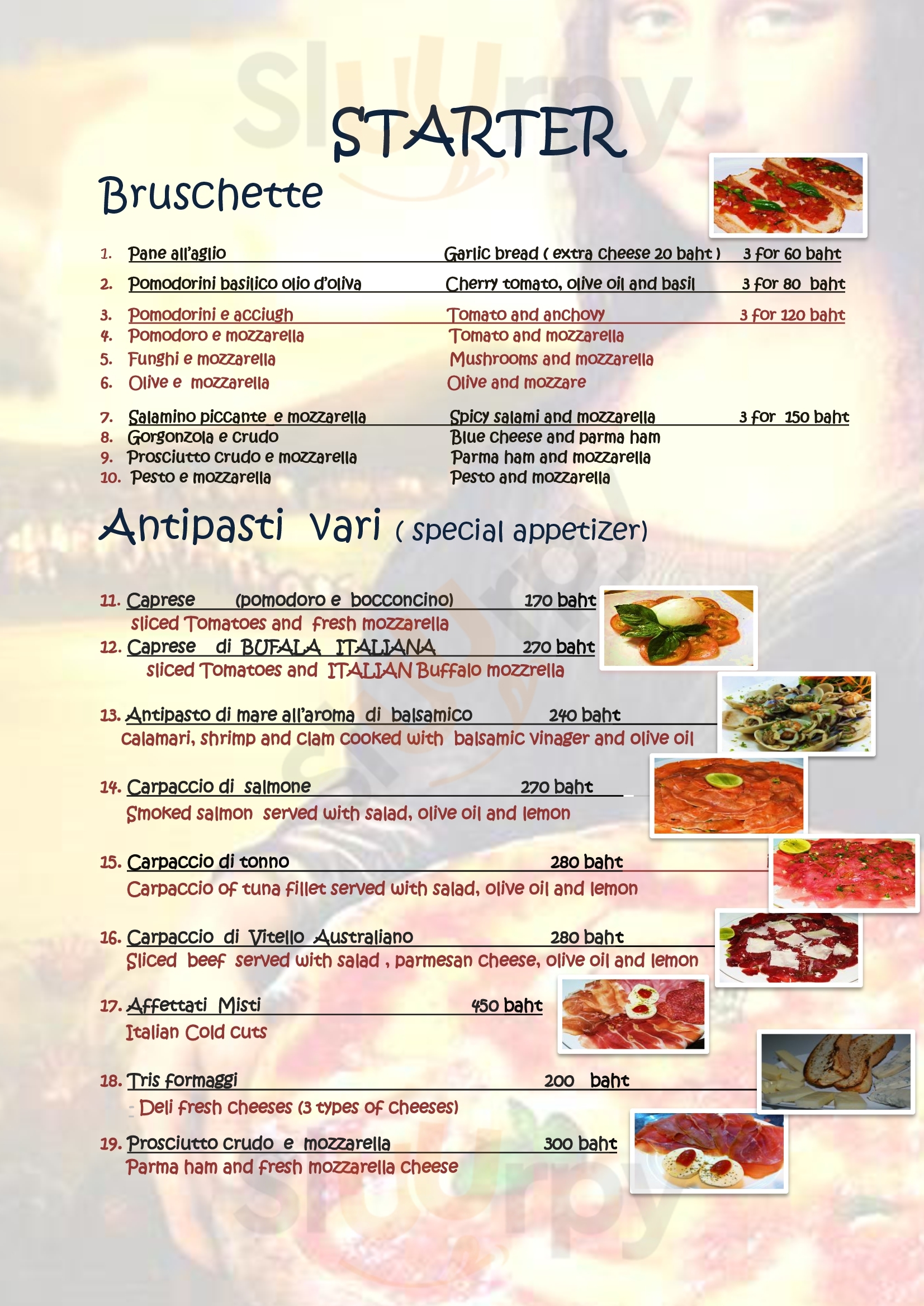 มอนนาลิซ่า จังหวัดสุราษฎร์ธานี Menu - 1