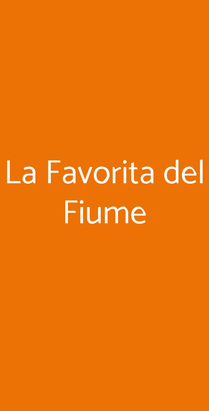 La Favorita Del Fiume Torino Menù - 1