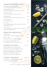Temple Flower Restaurant menu