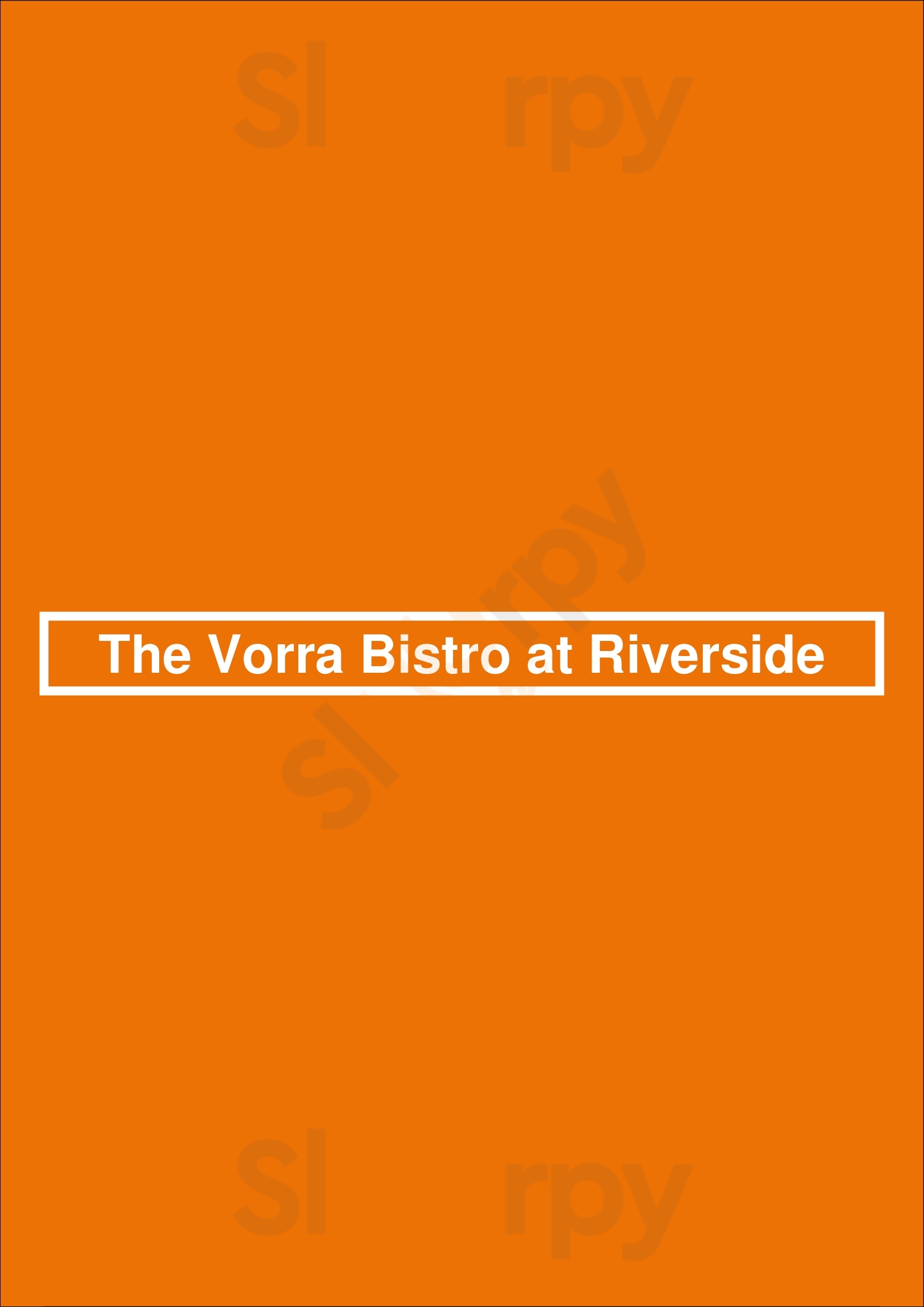 The Vorra Bistro At Riverside เมืองเชียงใหม่ Menu - 1
