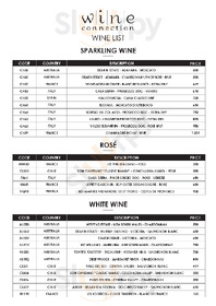 Wine Connection - Passione, Rayong menu