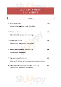 Railay Village Resort menu
