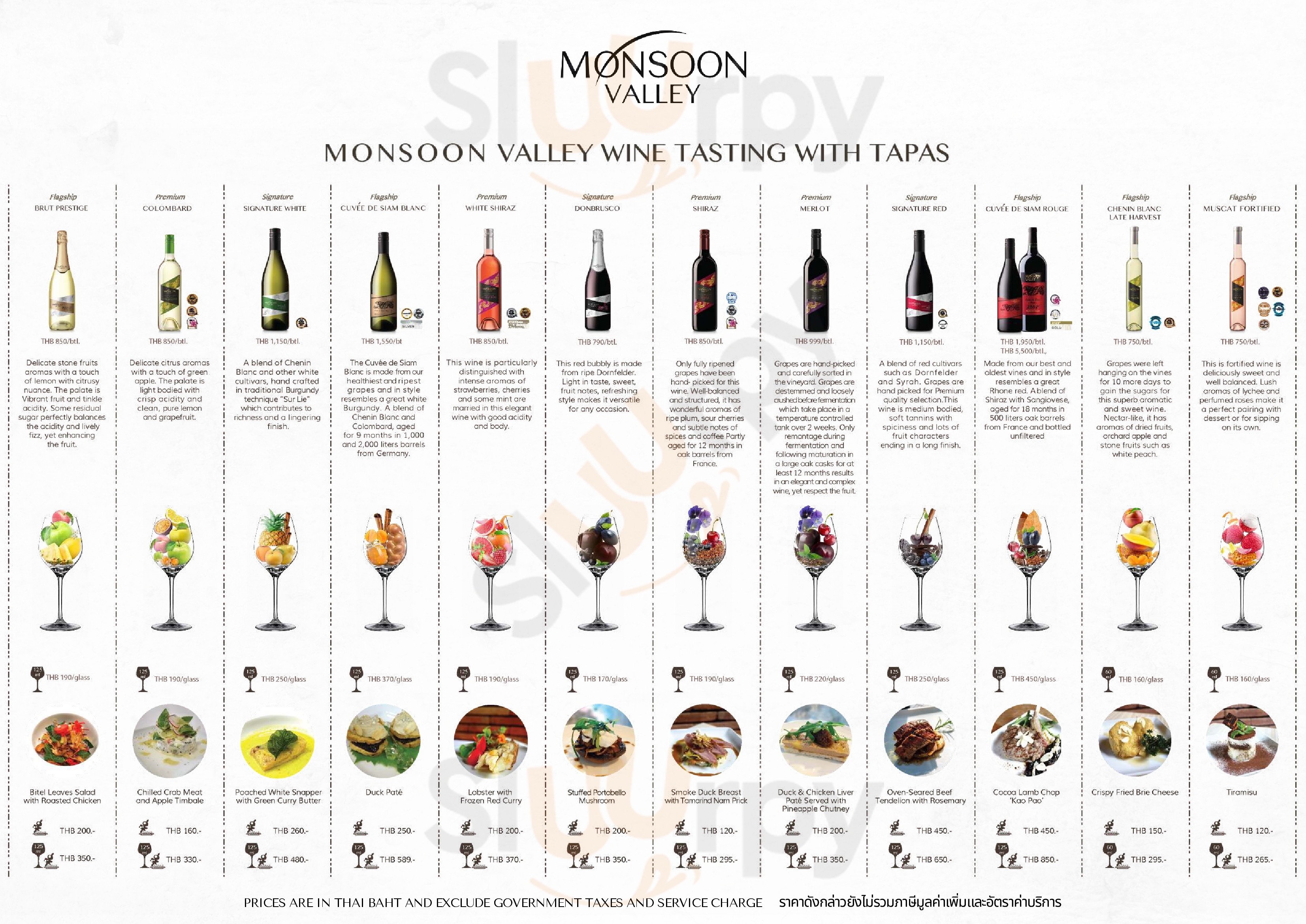 Monsoon Valley Wine Bar หัวหิน Menu - 1