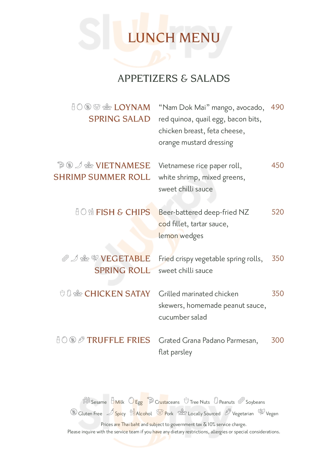 Main Menu - Benihana-bangkok