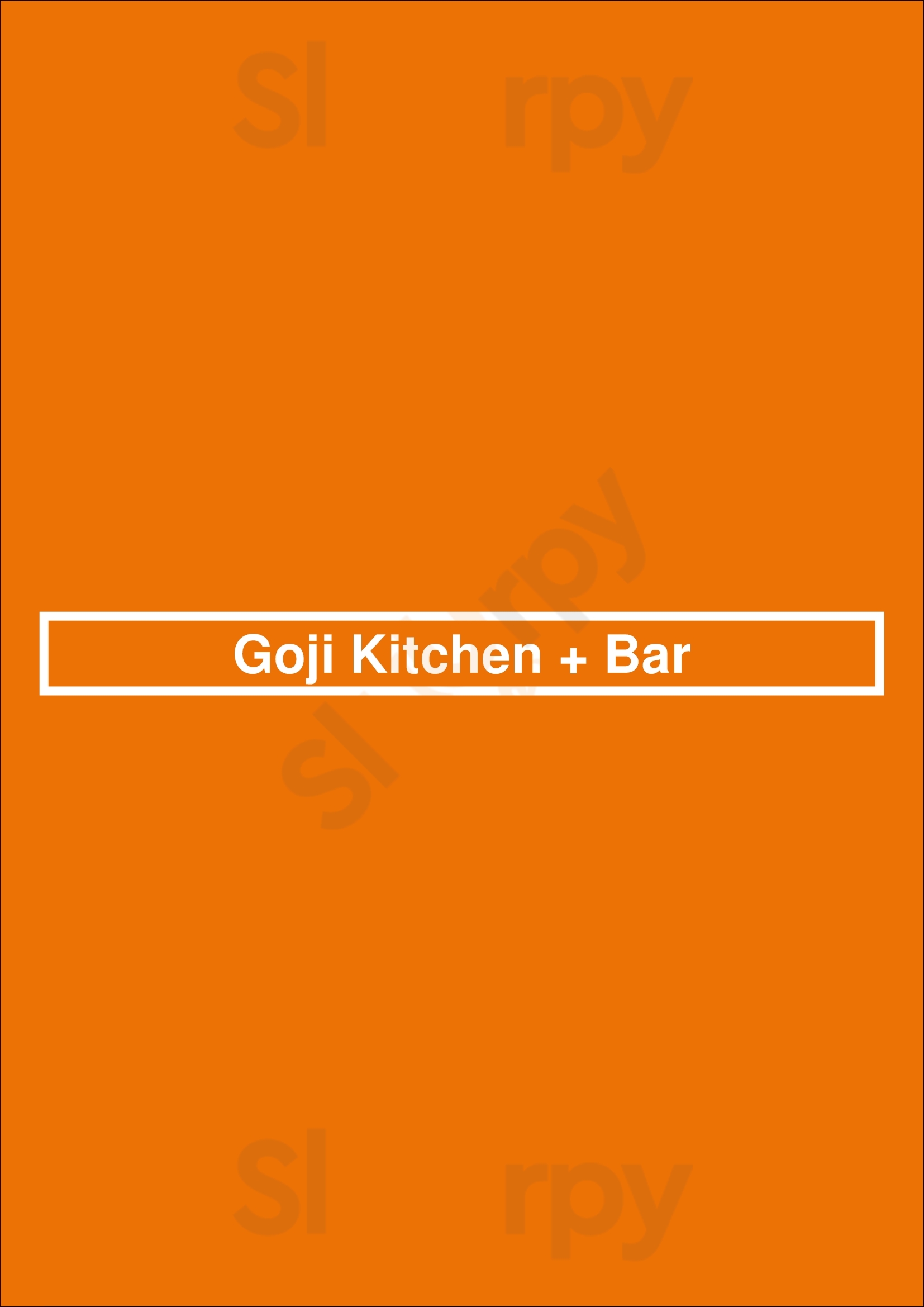 Goji Kitchen + Bar กรุงเทพมหานคร (กทม.) Menu - 1