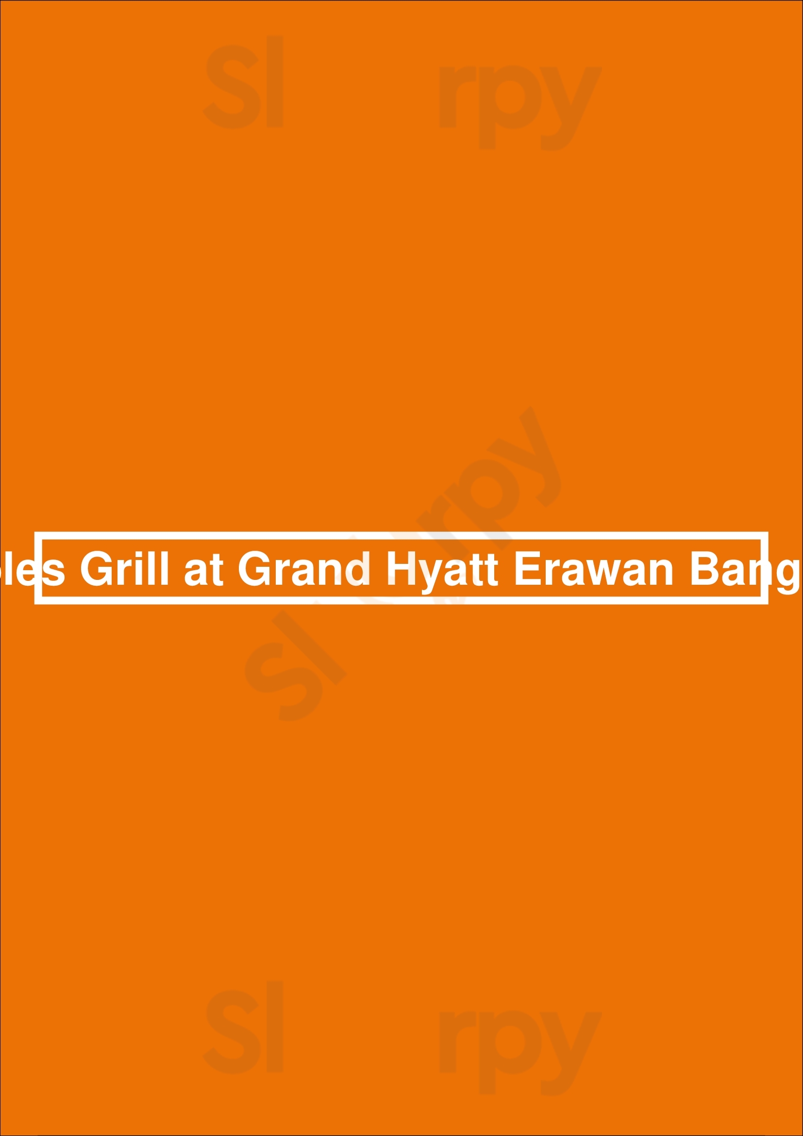 Tables Grill At Grand Hyatt Erawan Bangkok กรุงเทพมหานคร (กทม.) Menu - 1