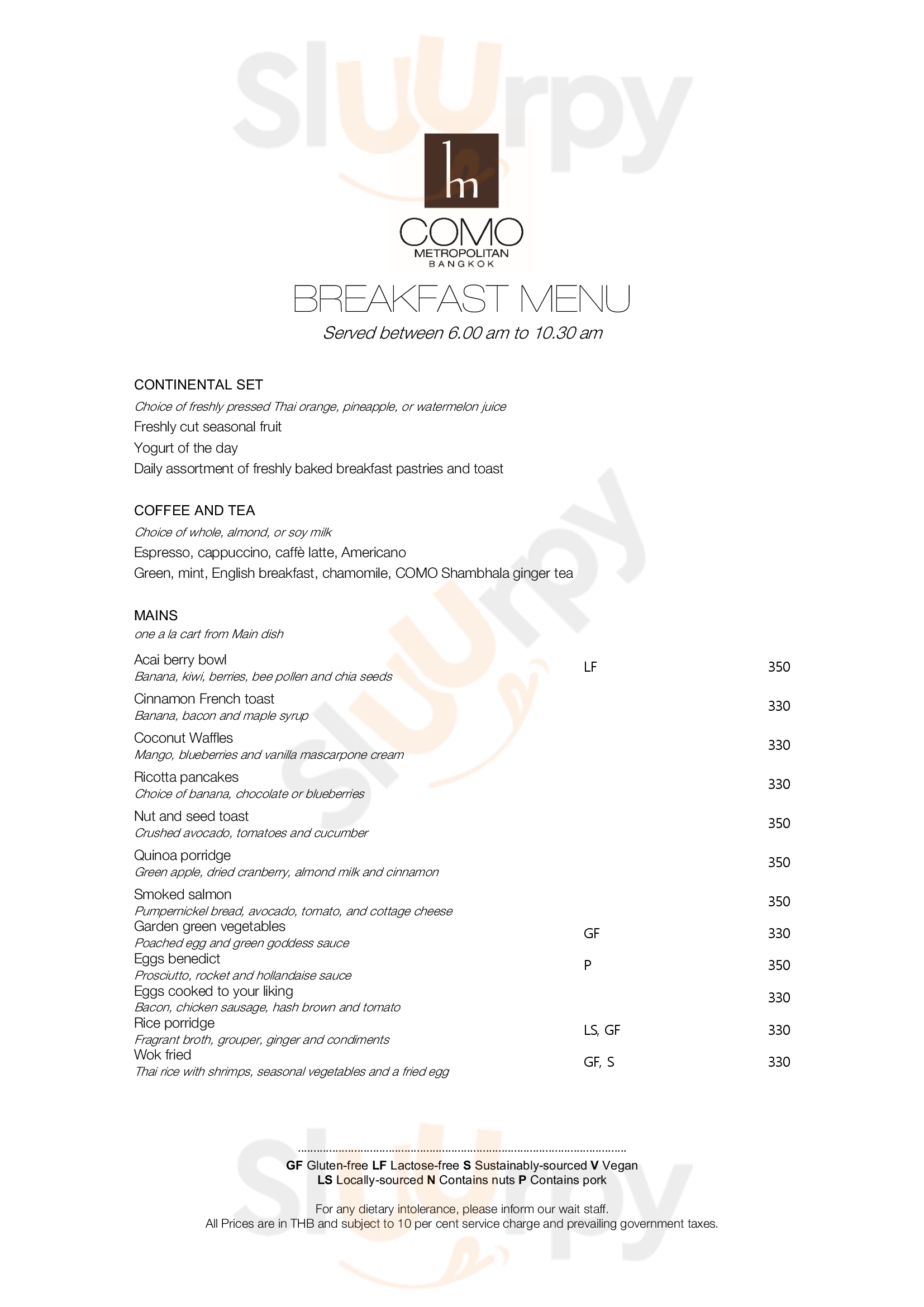 Glow Restaurant กรุงเทพมหานคร (กทม.) Menu - 1
