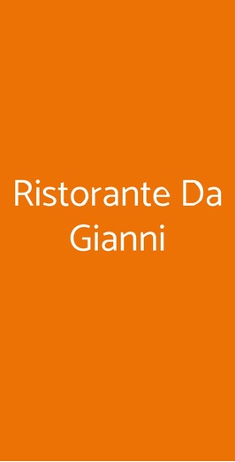 Ristorante Da Gianni, Calenzano