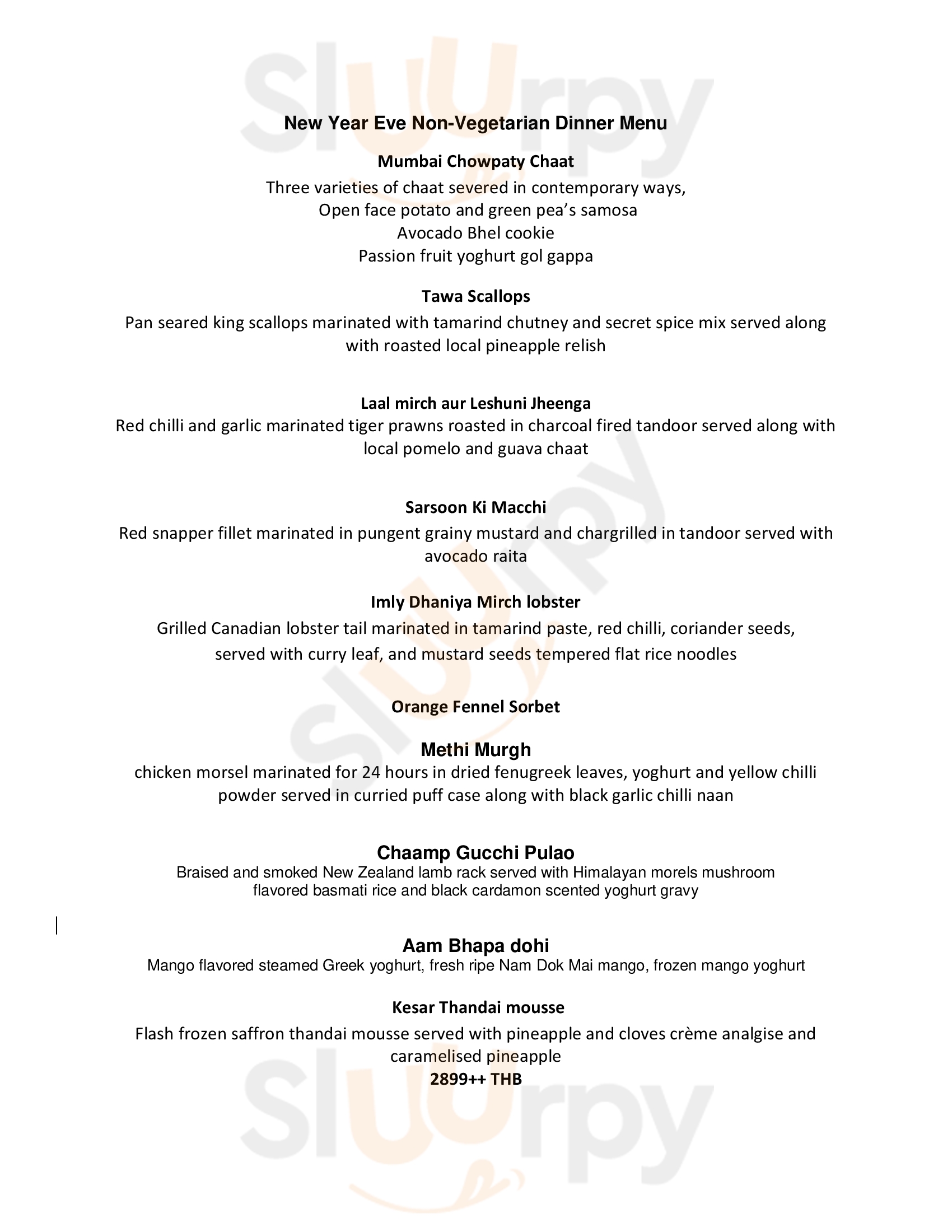 Punjab Grill Bangkok กรุงเทพมหานคร (กทม.) Menu - 1