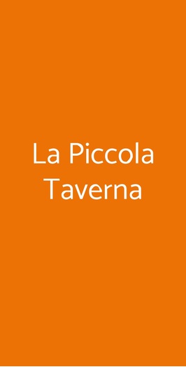 La Piccola Taverna Ristorante Braceria, Villa San Giovanni