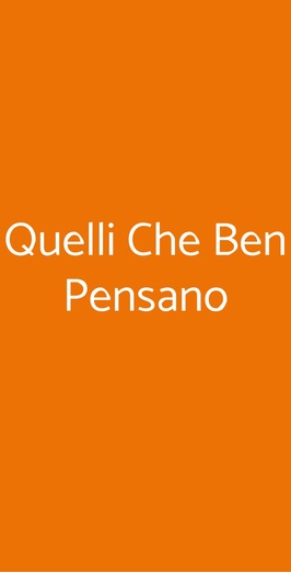 Quelli Che Ben Pensano, Torino